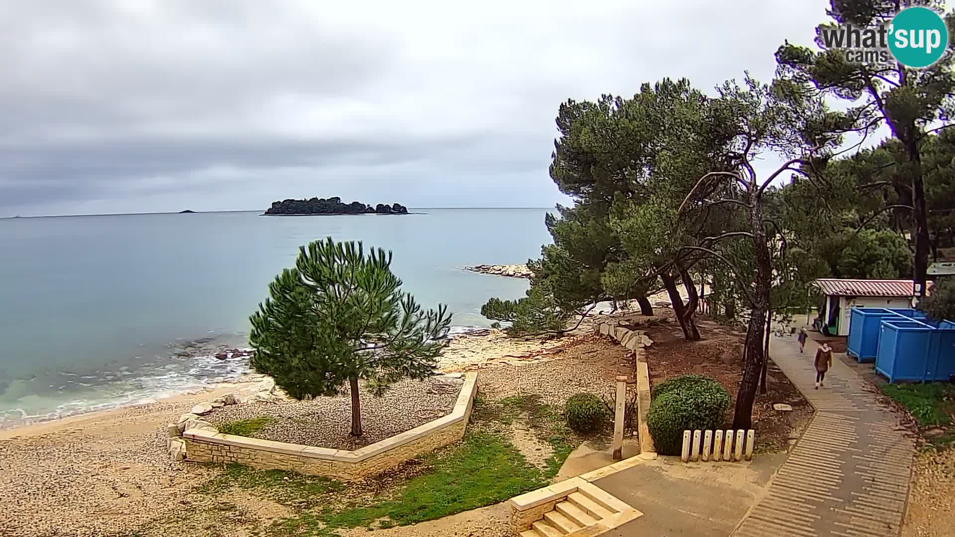 Spletna kamera plaža Borik Rovinj