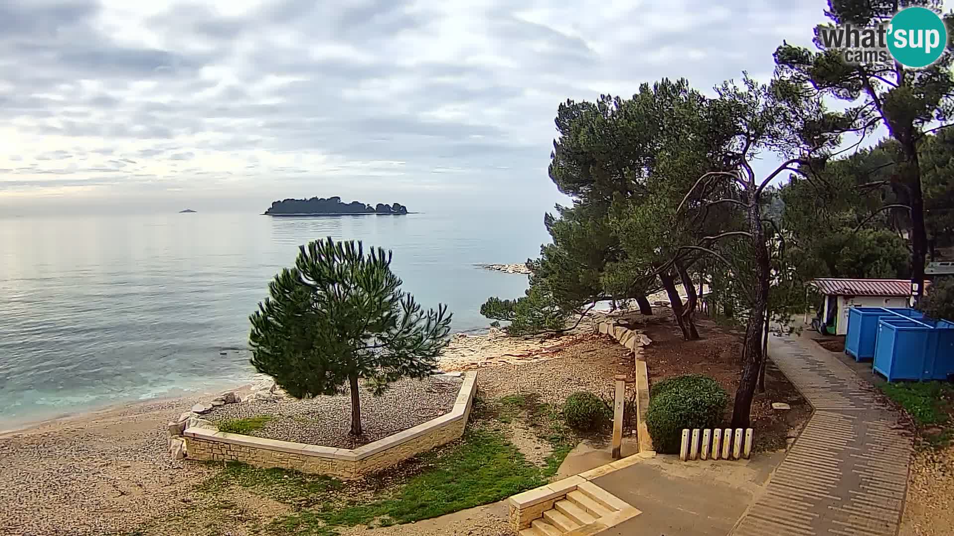 Webcam Spiaggia Borik a Rovigno – Istria