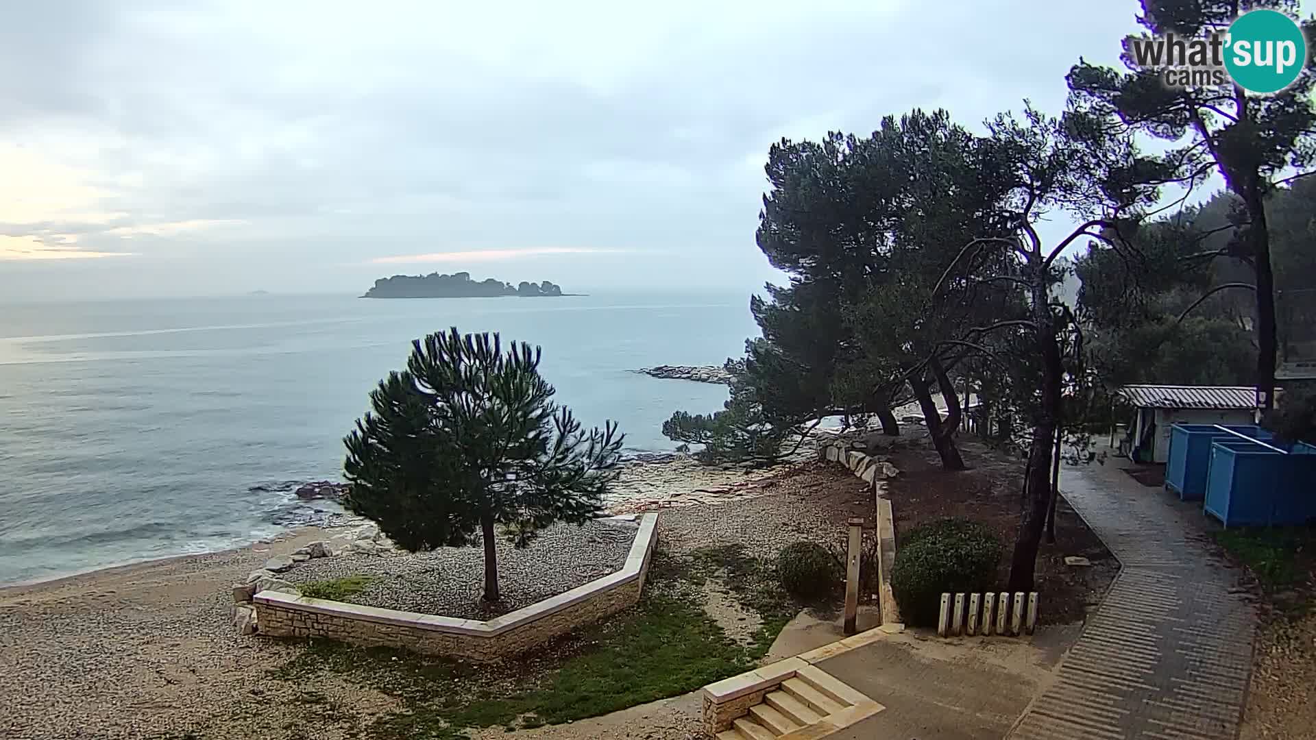 Webcam Spiaggia Borik a Rovigno – Istria