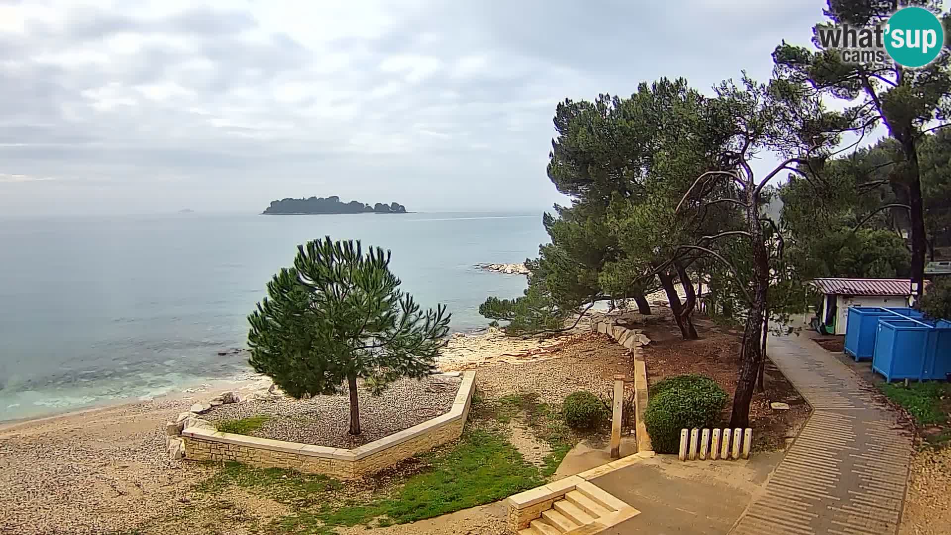 Spletna kamera plaža Borik Rovinj