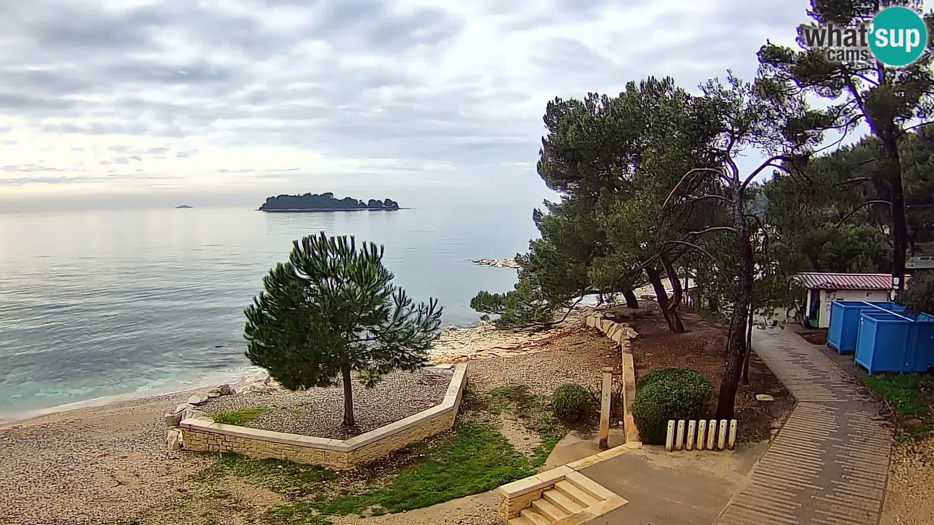 Spletna kamera plaža Borik Rovinj