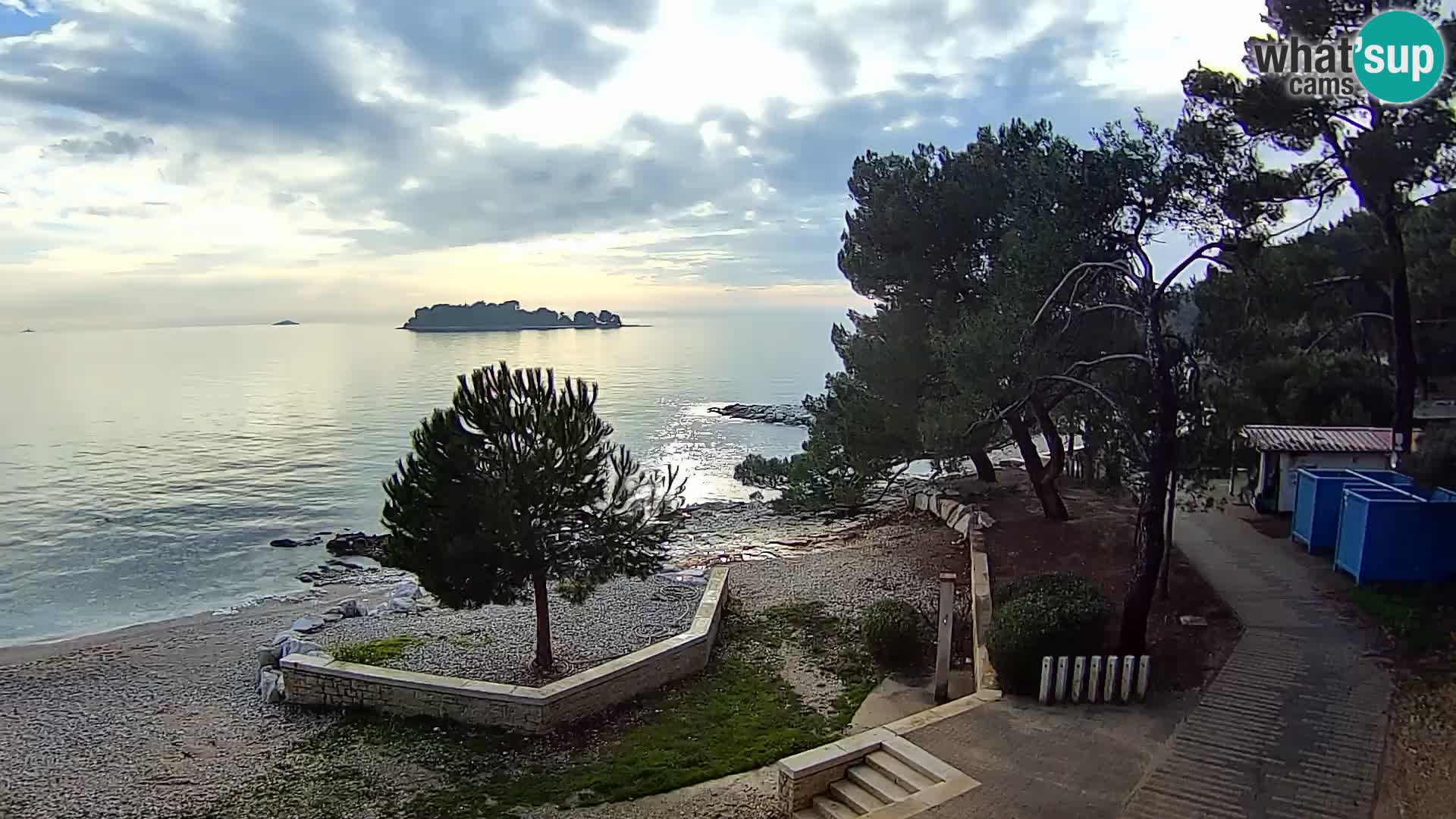 Spletna kamera plaža Borik Rovinj