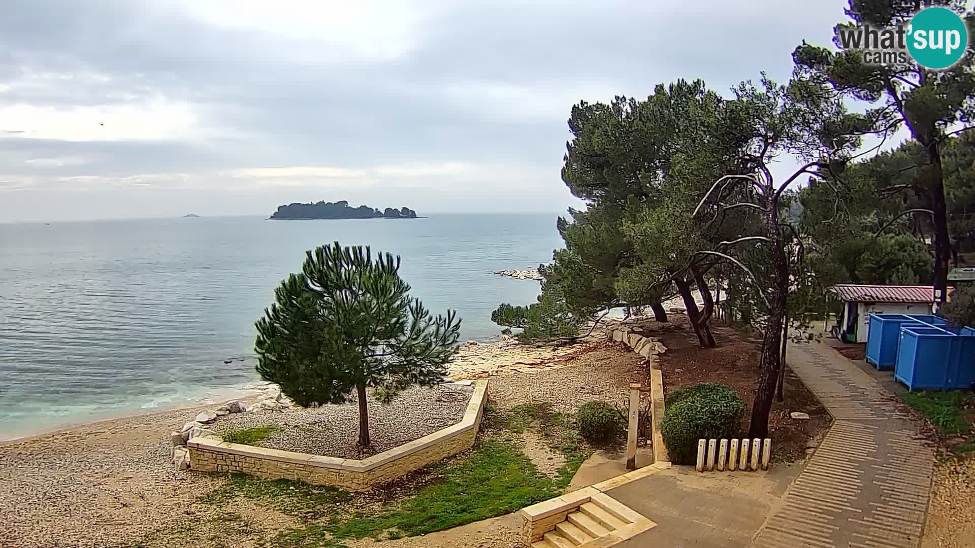 Webcam Spiaggia Borik a Rovigno – Istria