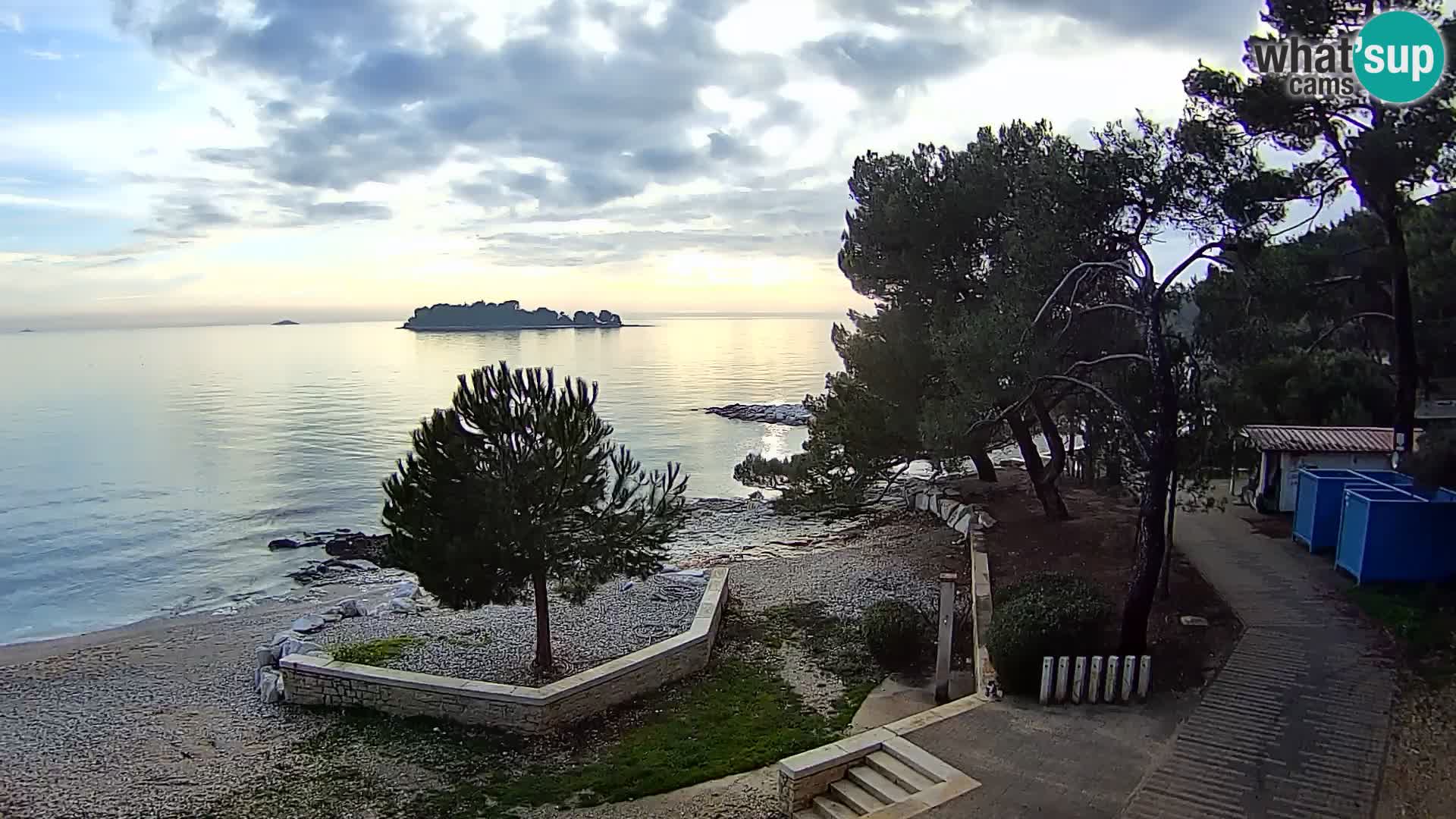 Webcam Spiaggia Borik a Rovigno – Istria
