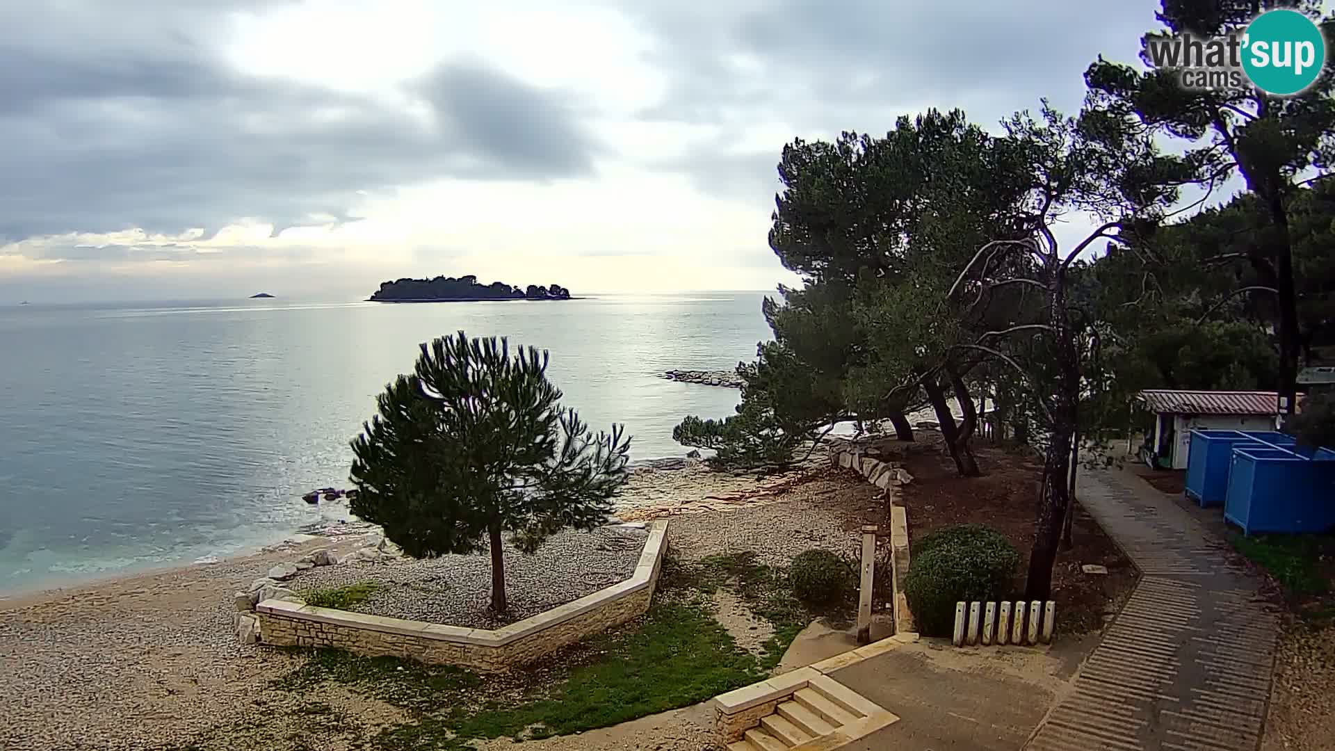 Spletna kamera plaža Borik Rovinj