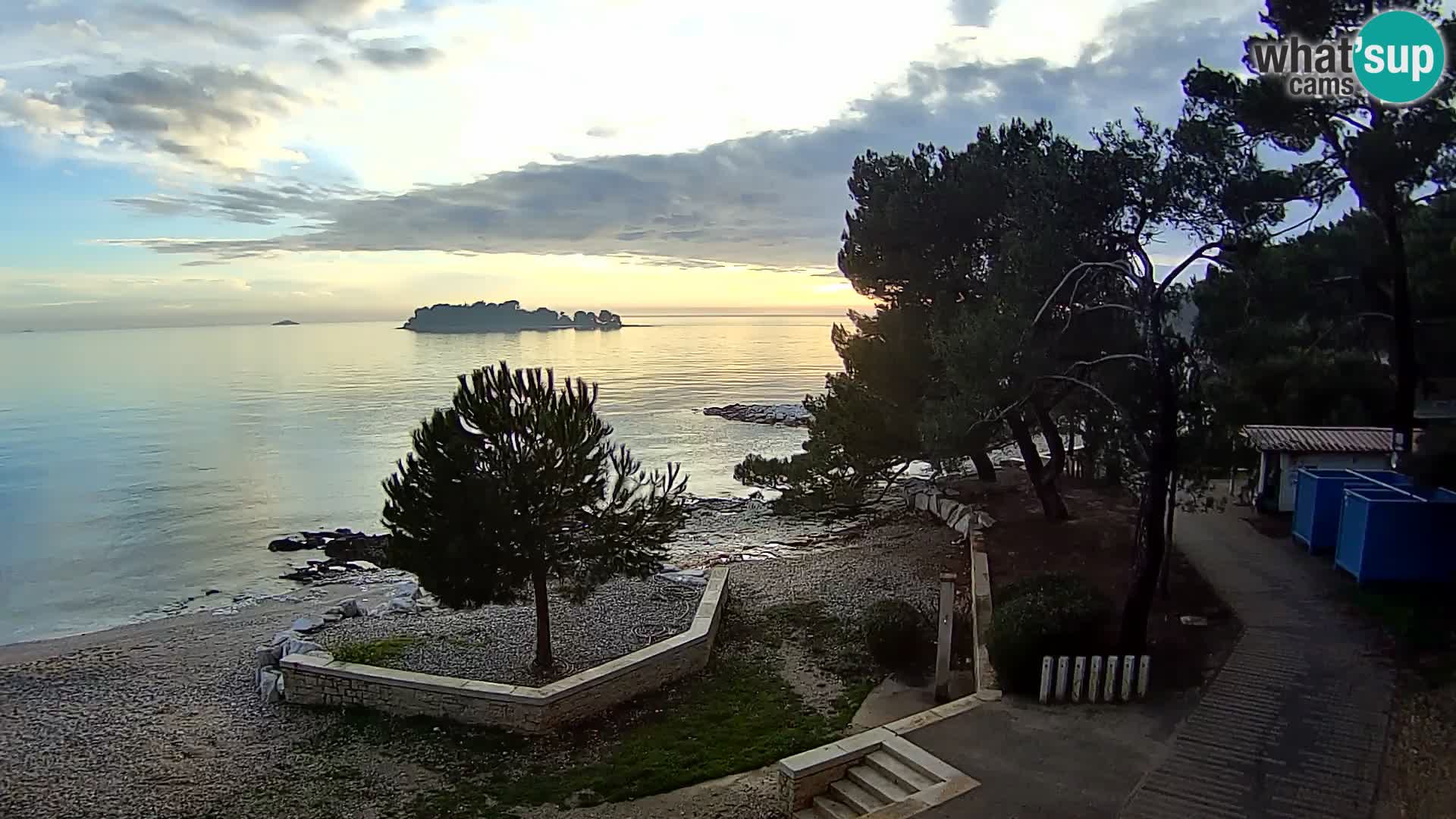 Webcam Spiaggia Borik a Rovigno – Istria