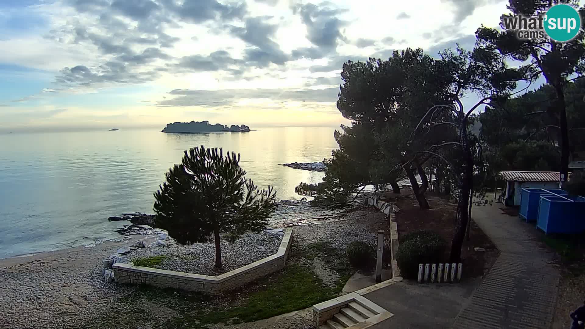 Webcam Spiaggia Borik a Rovigno – Istria