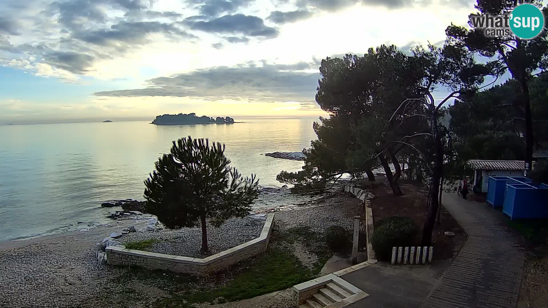 Spletna kamera plaža Borik Rovinj