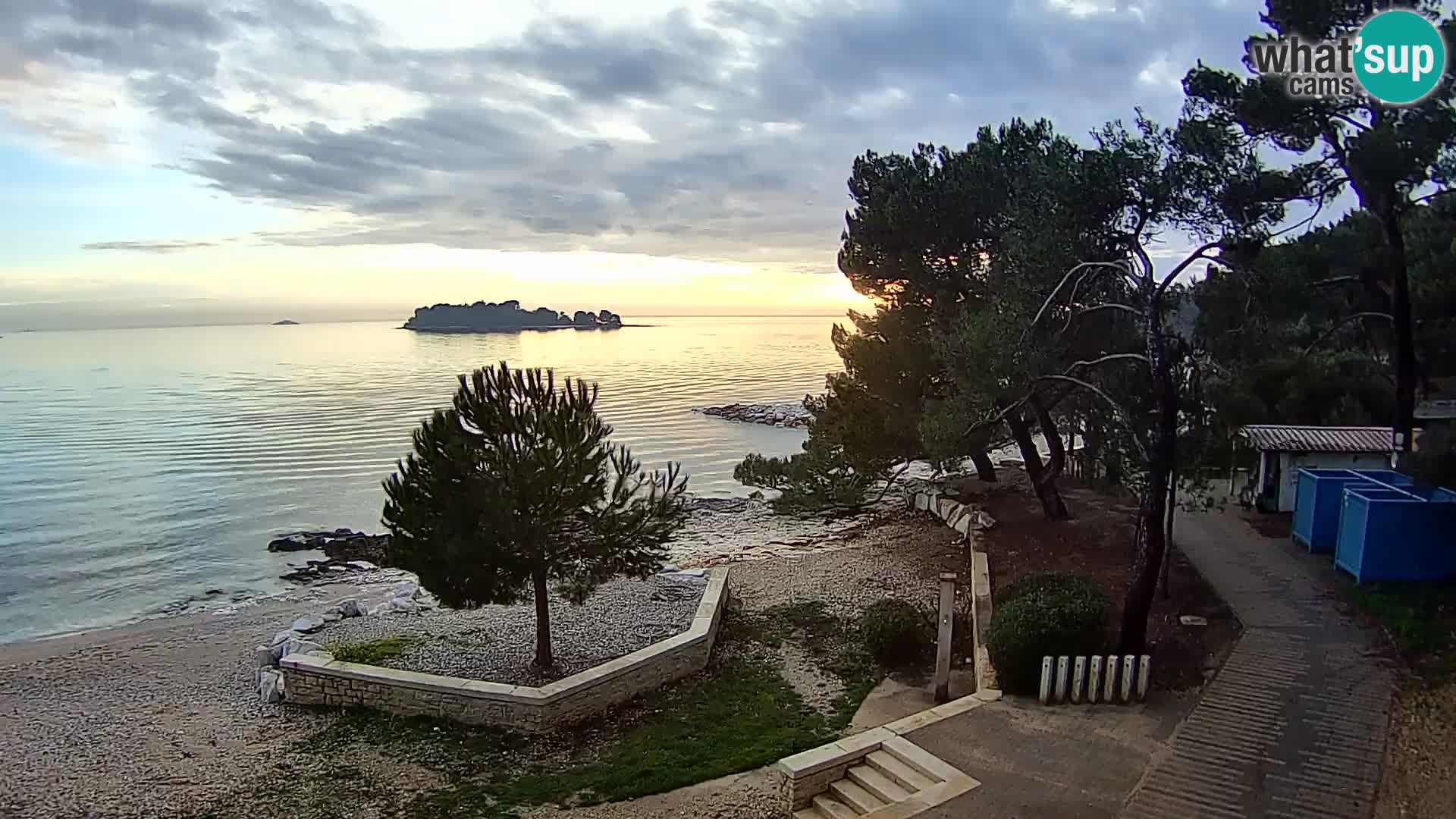 Webcam Spiaggia Borik a Rovigno – Istria