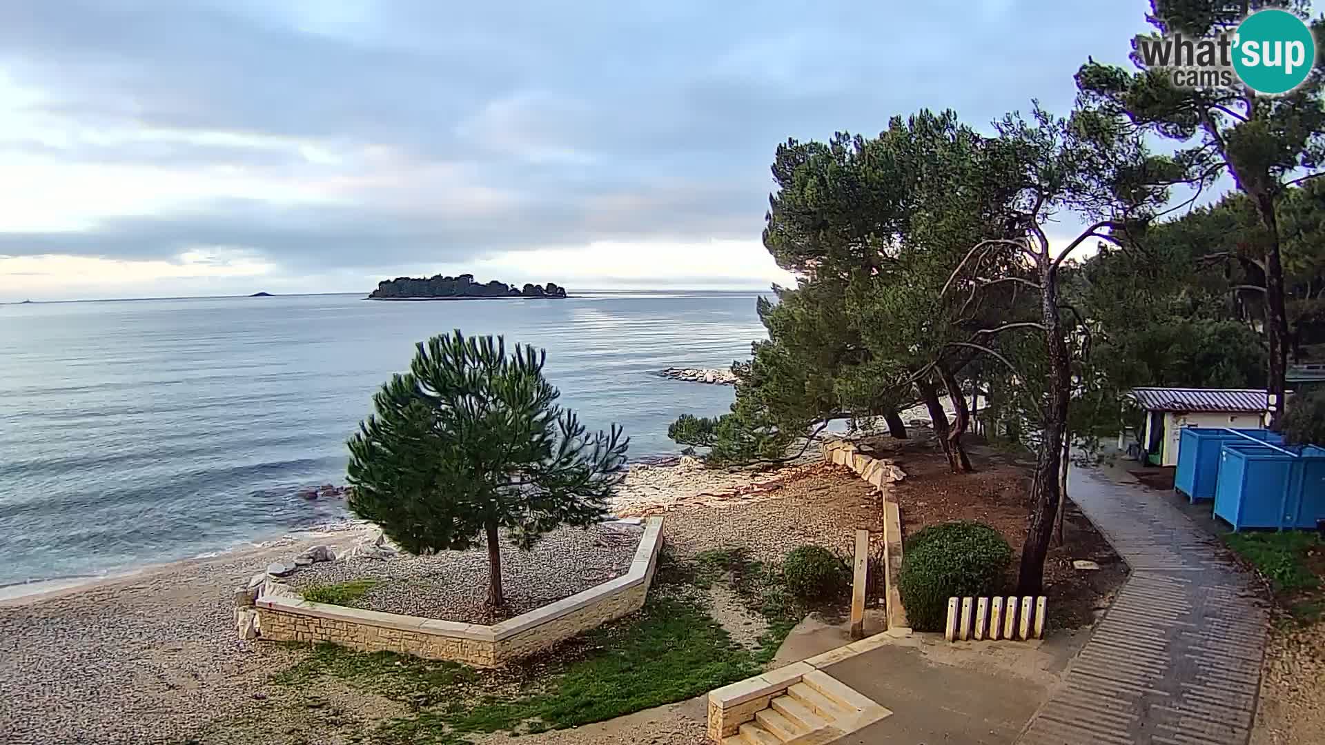 Webcam Spiaggia Borik a Rovigno – Istria