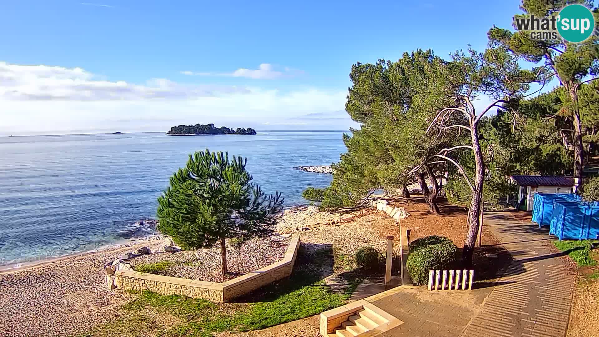 Webcam Spiaggia Borik a Rovigno – Istria