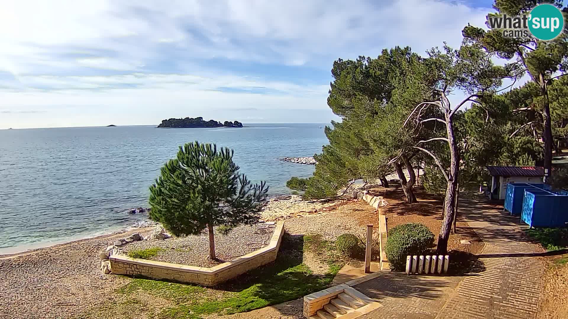 Webcam Spiaggia Borik a Rovigno – Istria