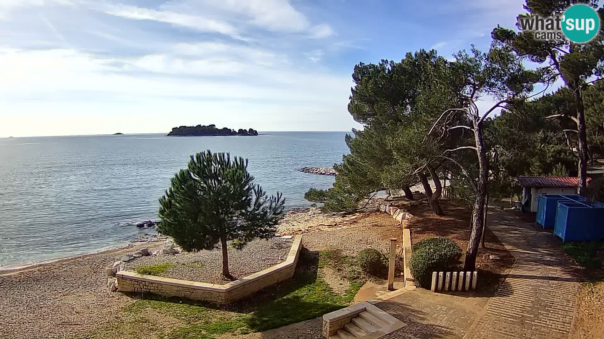 Spletna kamera plaža Borik Rovinj