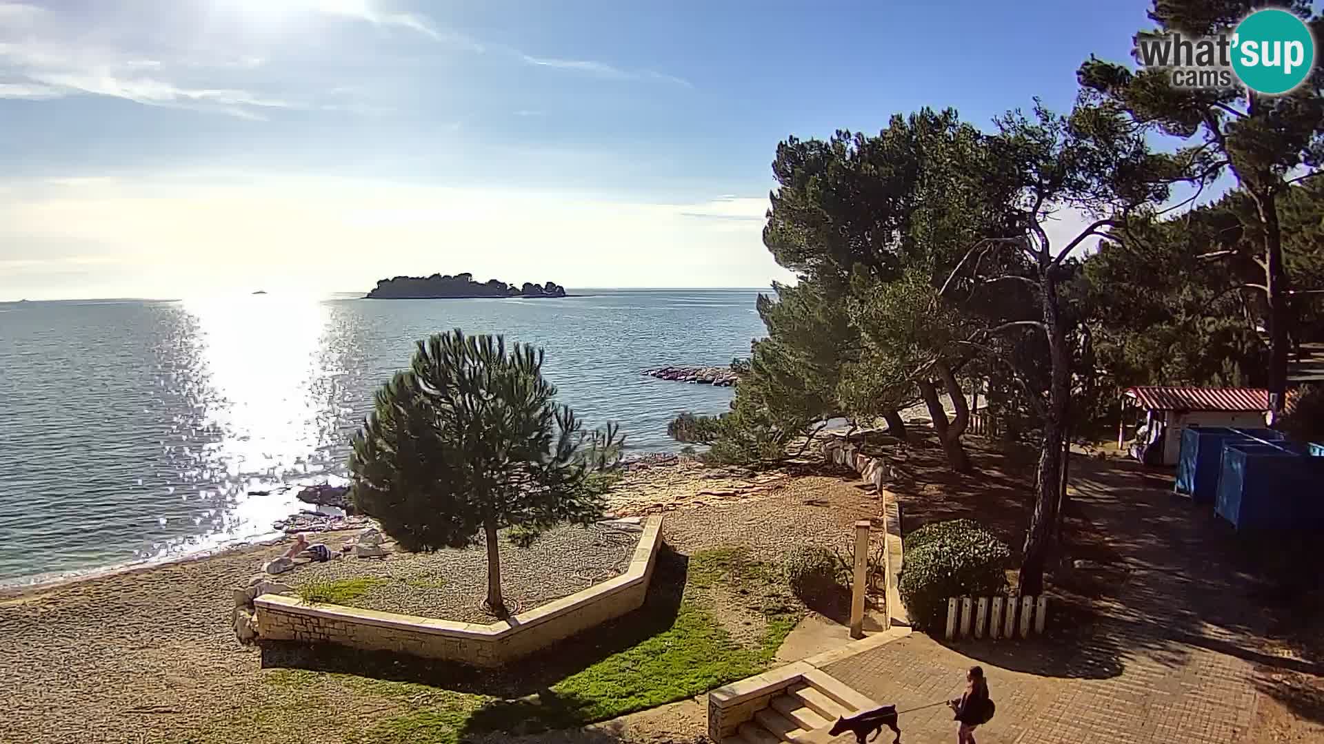 Spletna kamera plaža Borik Rovinj