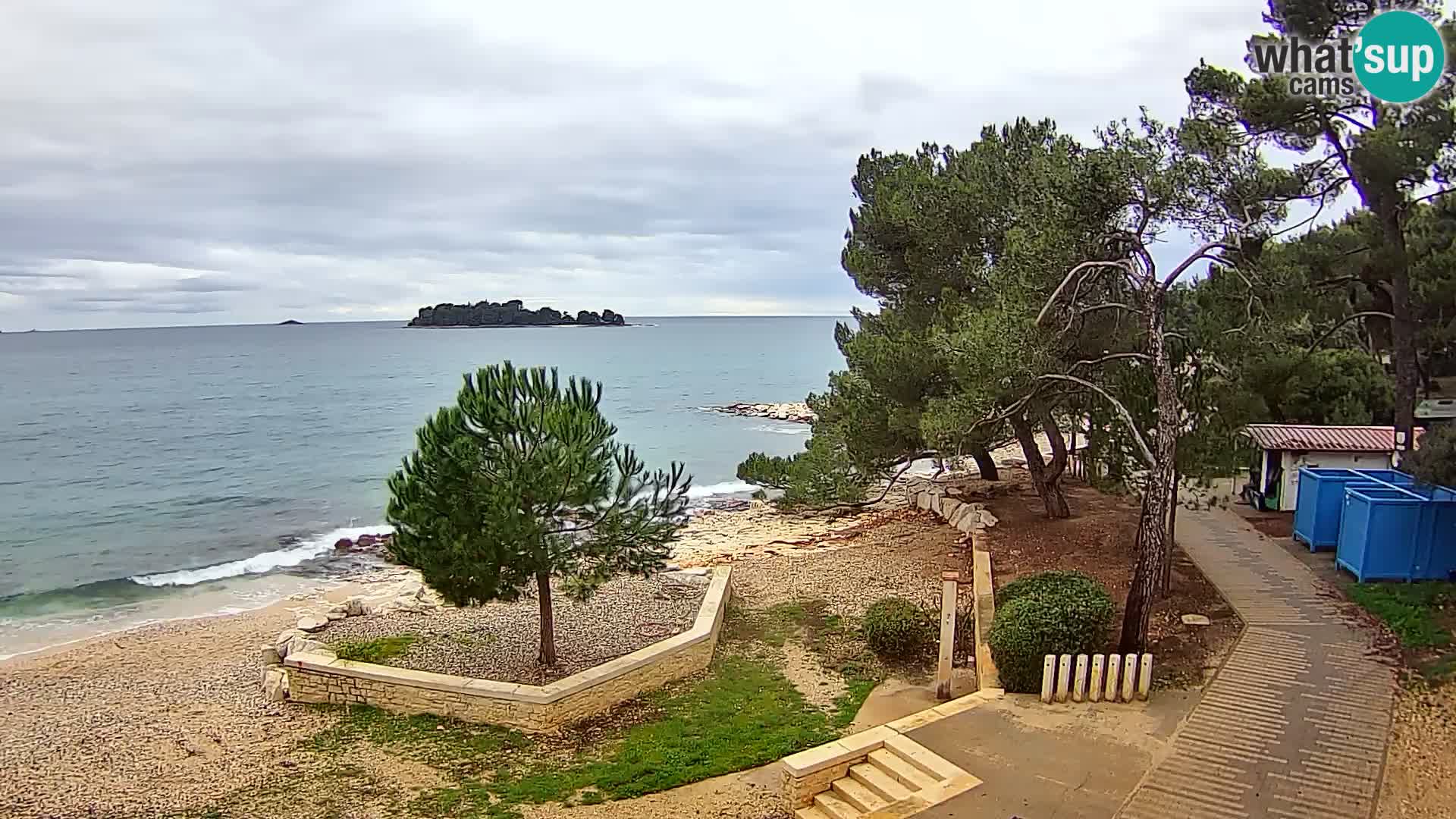 Spletna kamera plaža Borik Rovinj