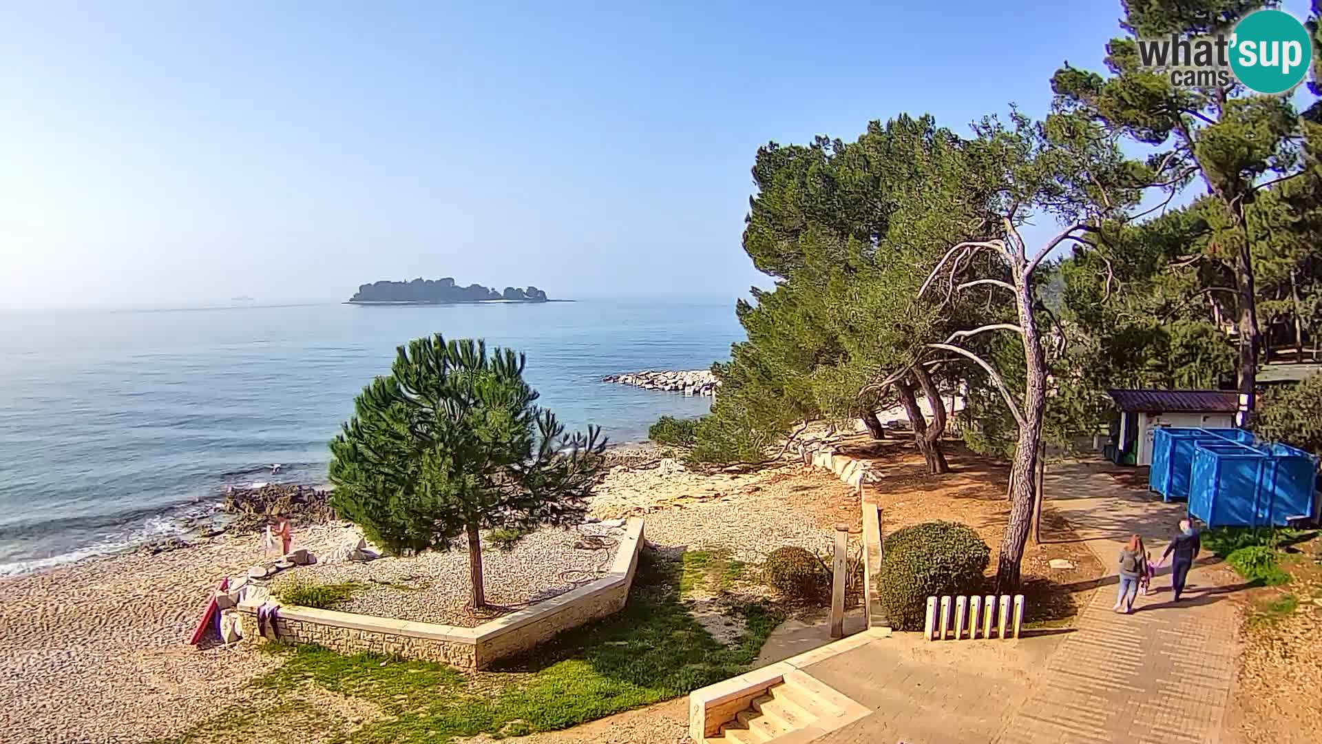 Webcam Spiaggia Borik a Rovigno – Istria