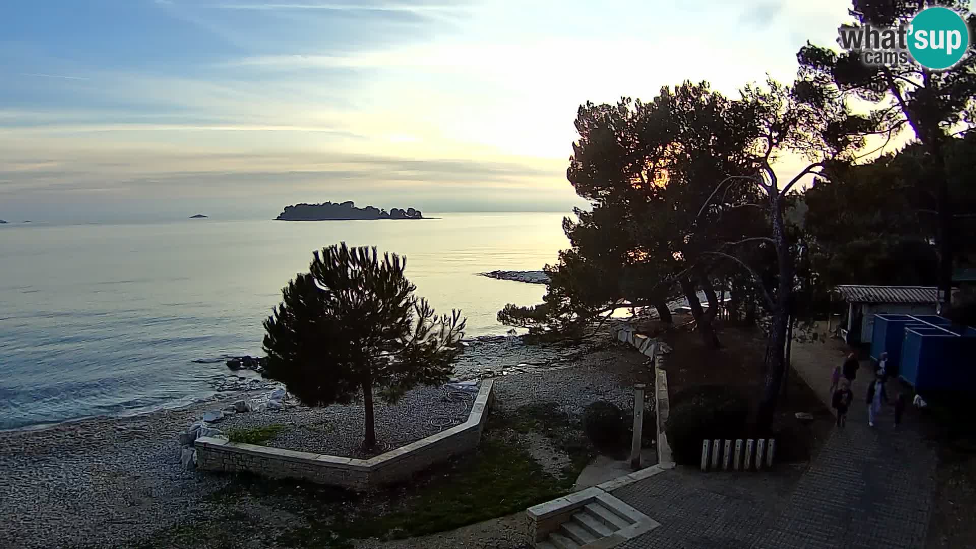 Spletna kamera plaža Borik Rovinj