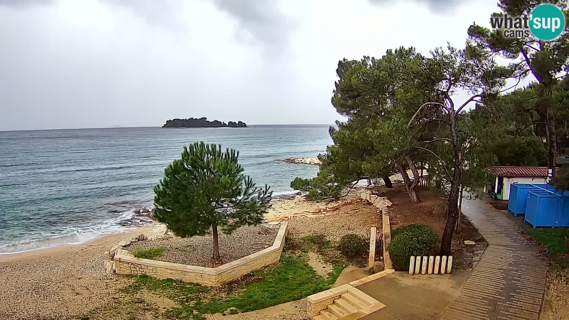 Spletna kamera plaža Borik Rovinj