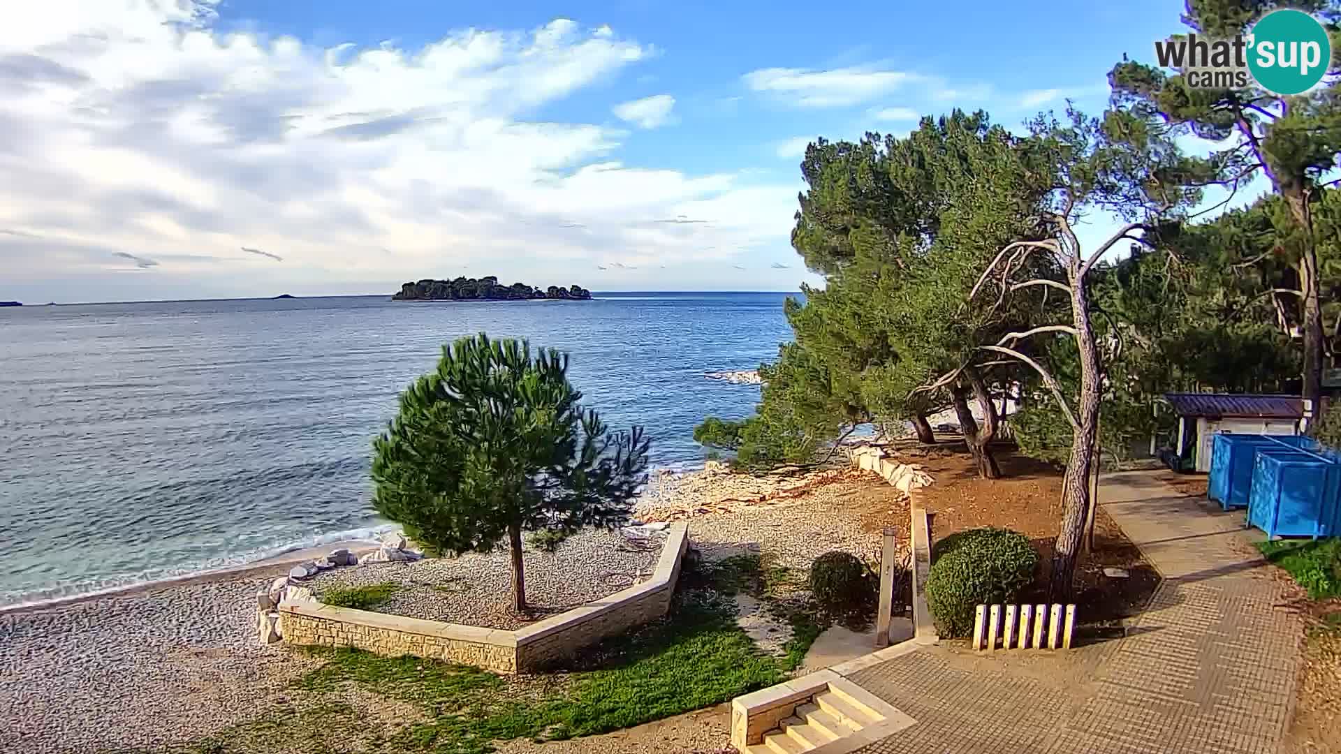 Webcam Spiaggia Borik a Rovigno – Istria