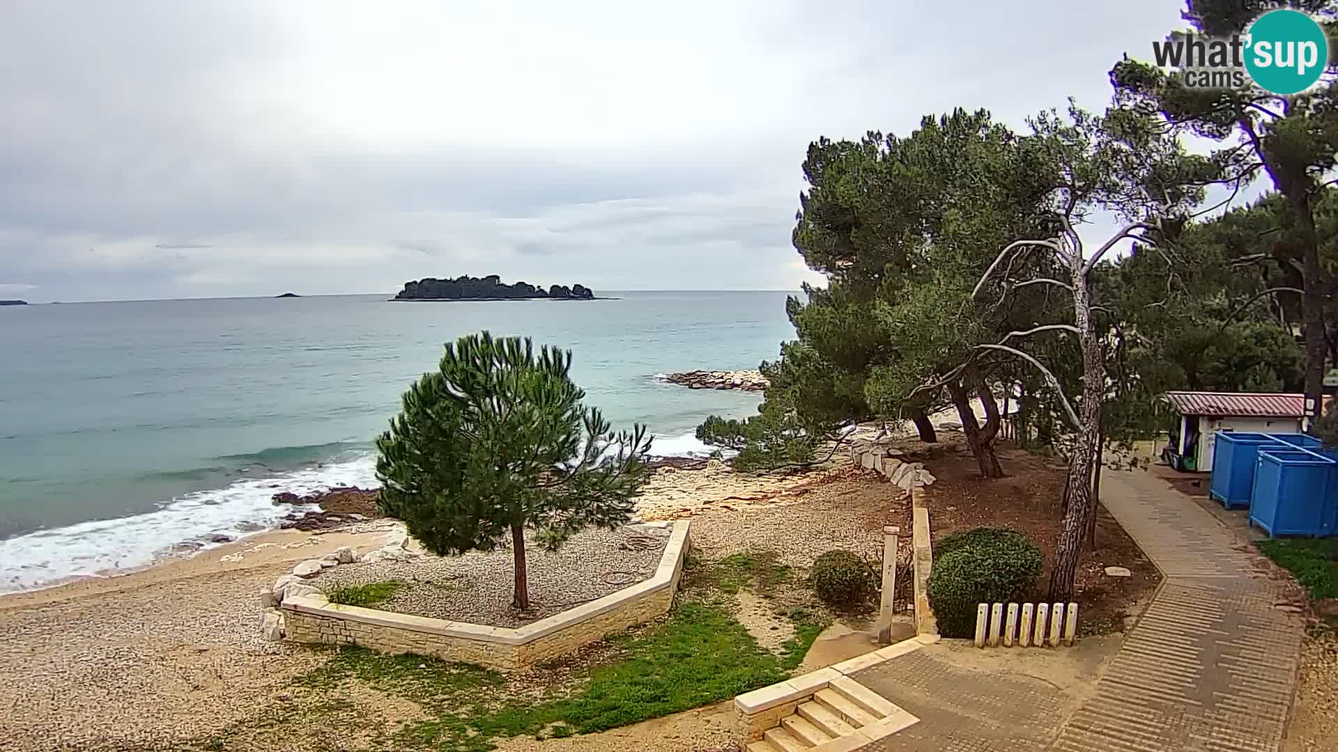 Webcam Spiaggia Borik a Rovigno – Istria