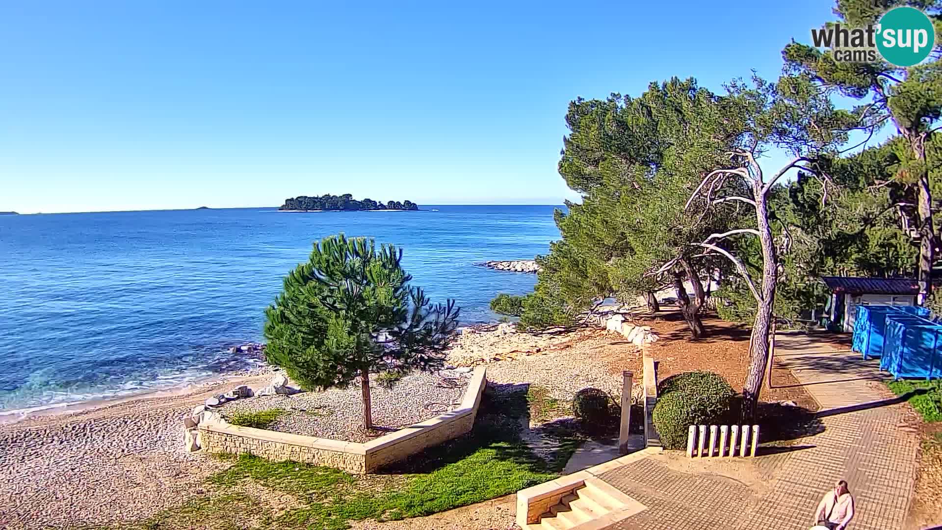 Webcam Spiaggia Borik a Rovigno – Istria