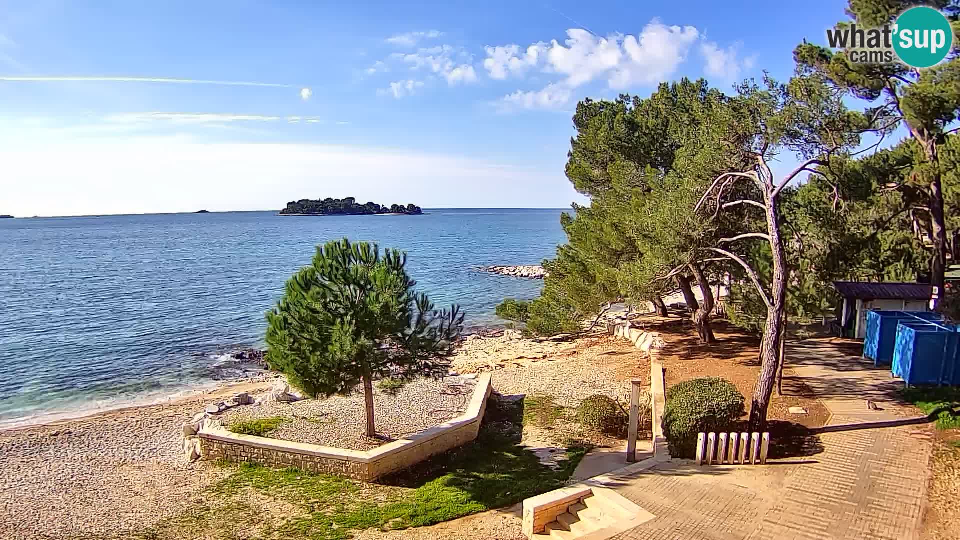 Webcam Spiaggia Borik a Rovigno – Istria