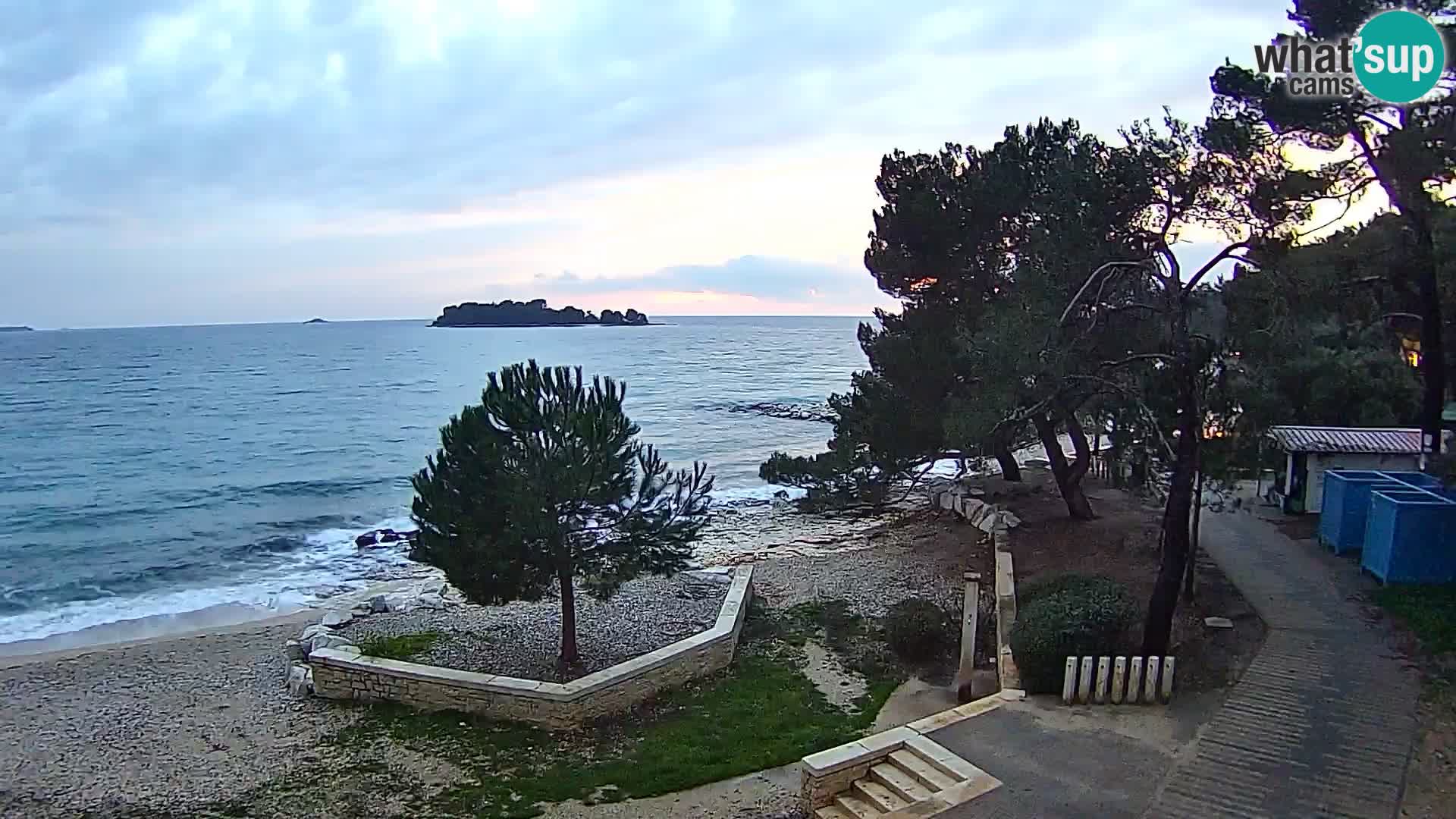 Spletna kamera plaža Borik Rovinj