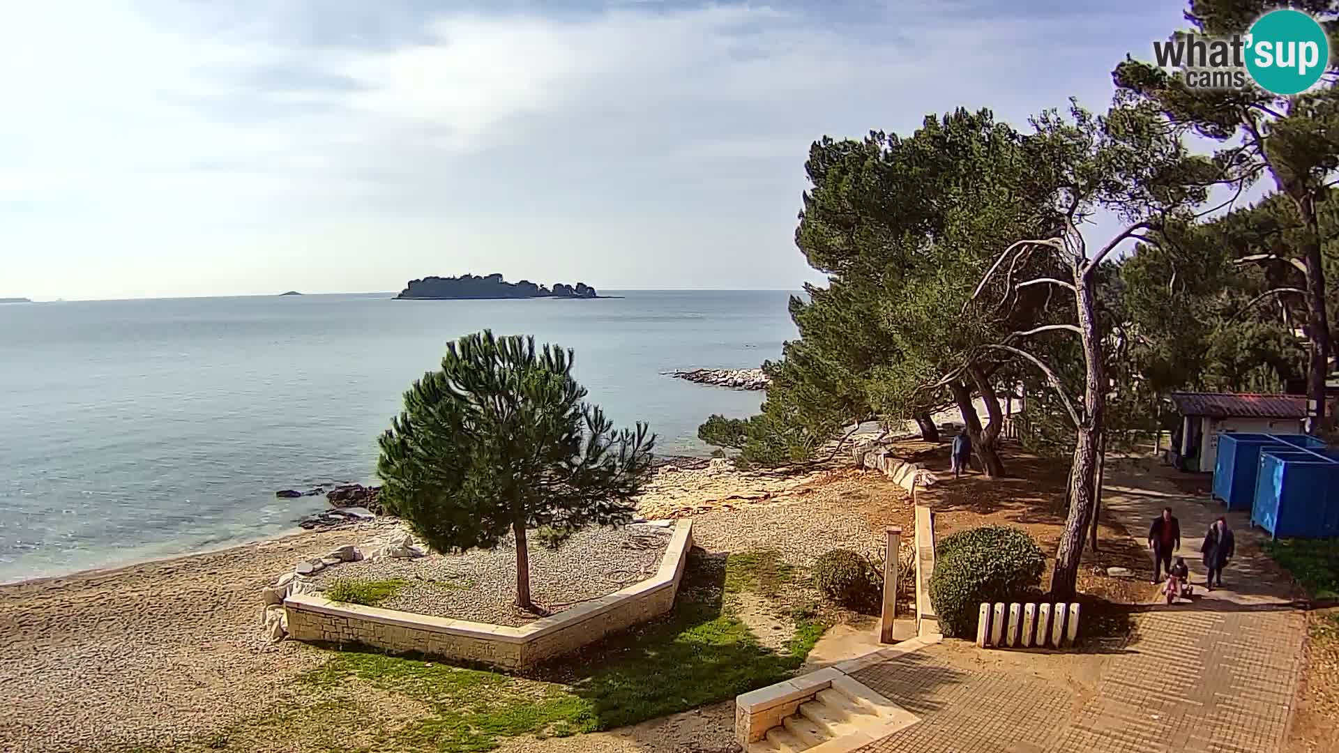 Spletna kamera plaža Borik Rovinj