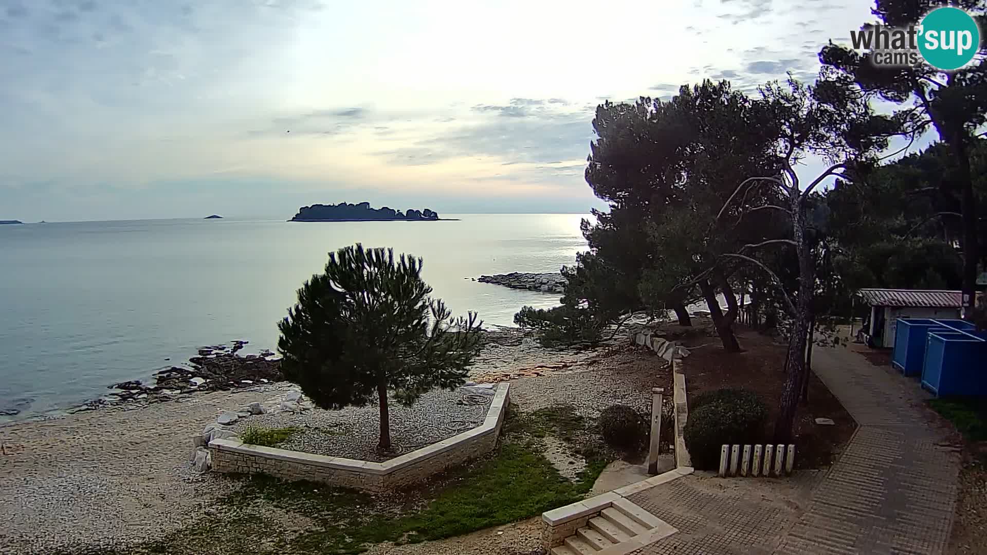 Webcam Spiaggia Borik a Rovigno – Istria