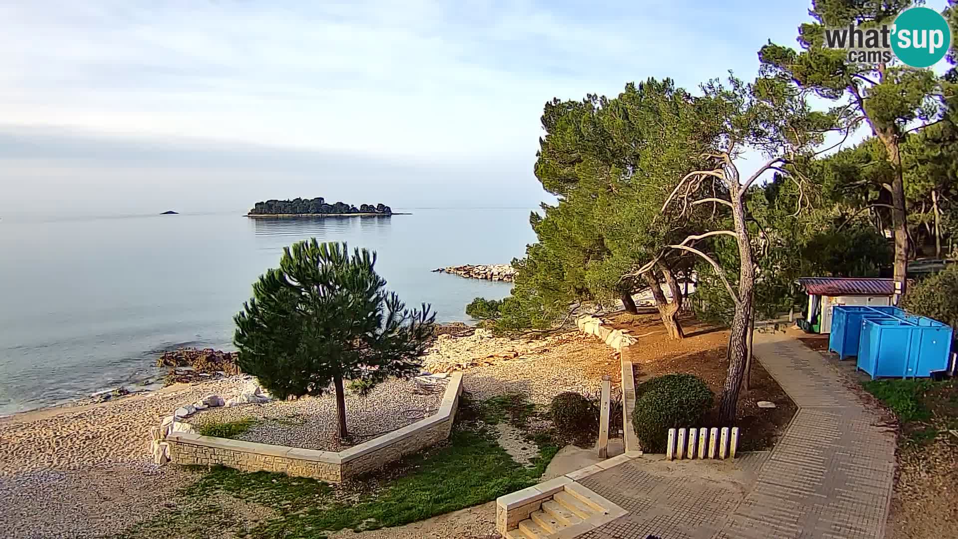 Spletna kamera plaža Borik Rovinj