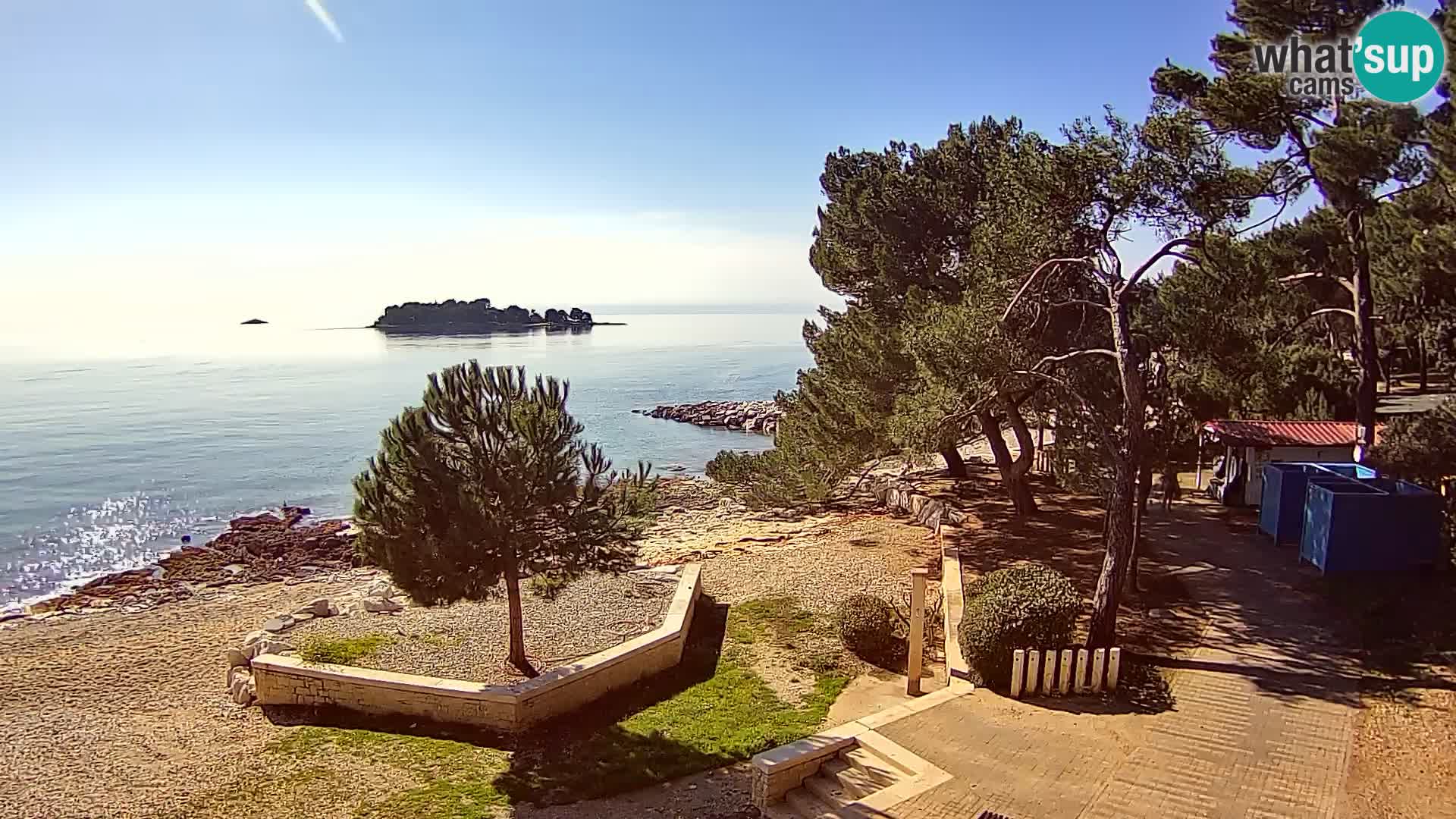 Webcam Spiaggia Borik a Rovigno – Istria