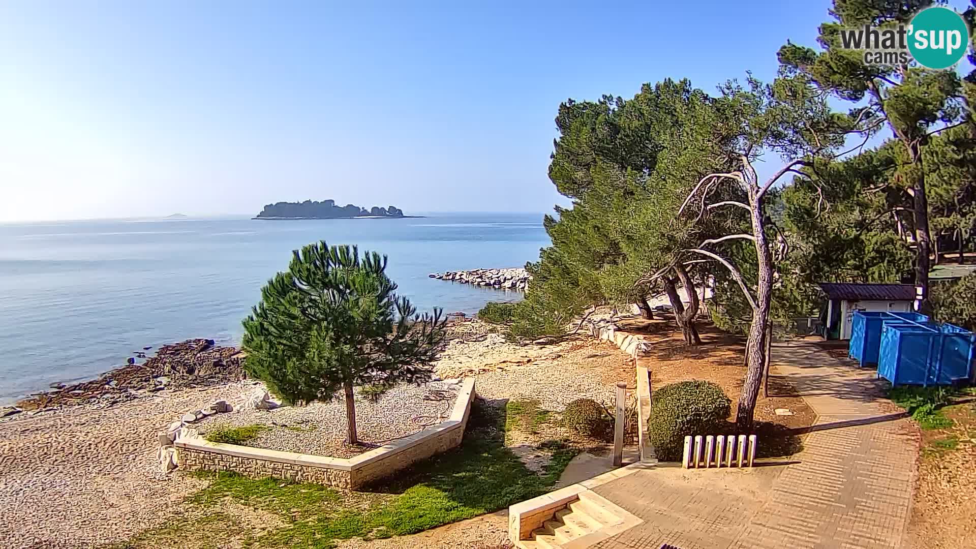 Spletna kamera plaža Borik Rovinj