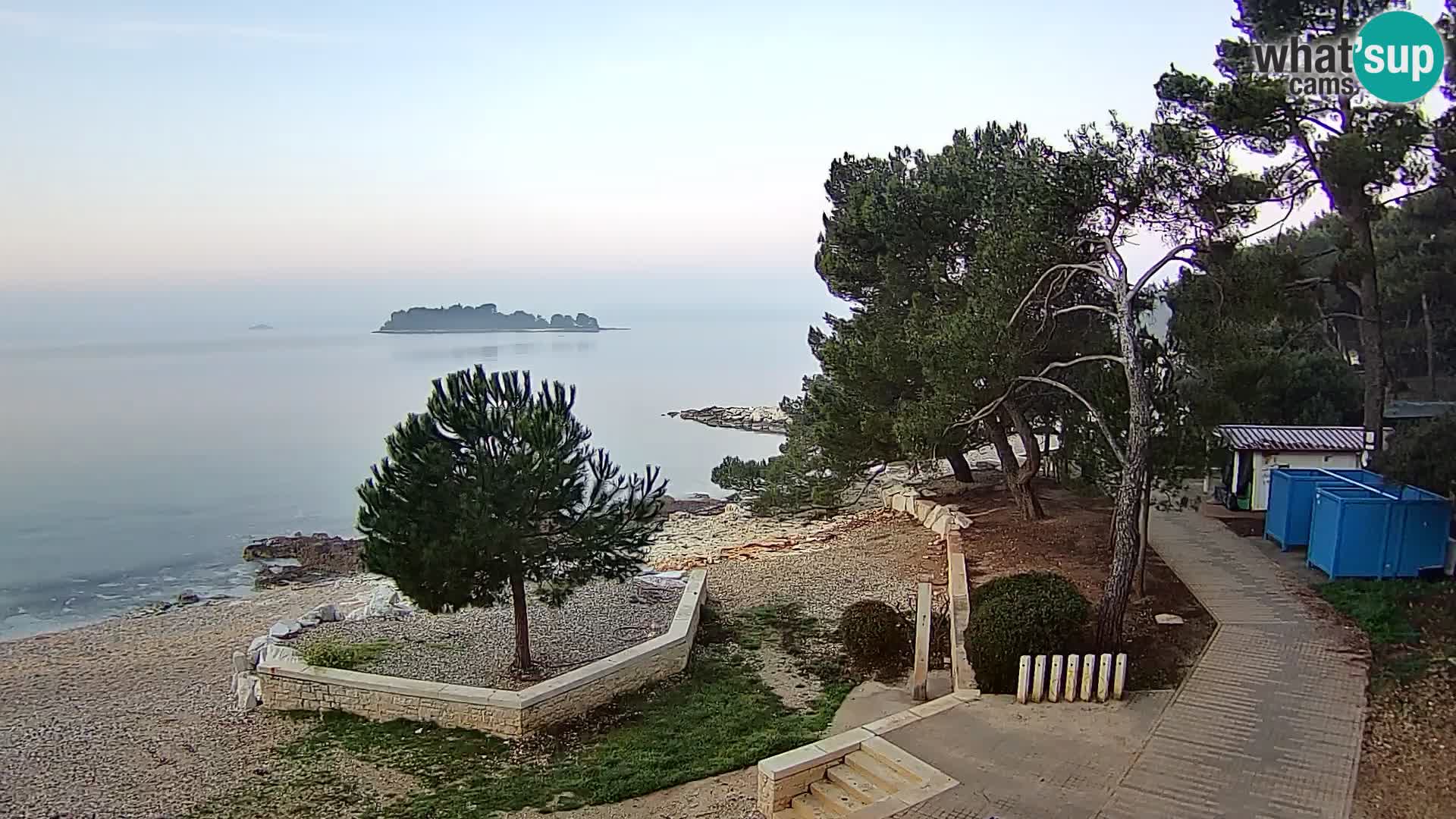 Webcam Spiaggia Borik a Rovigno – Istria