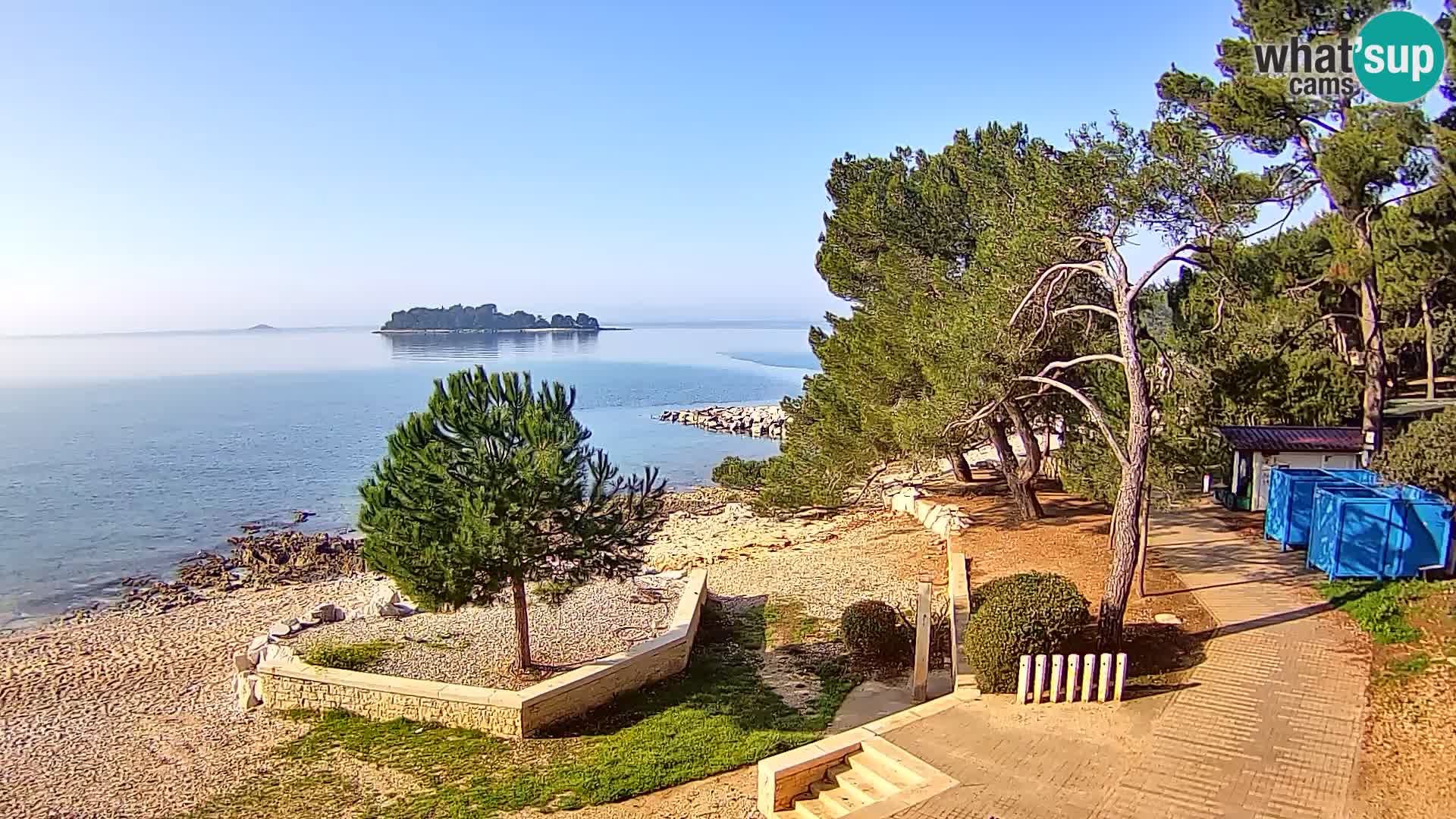 Webcam Spiaggia Borik a Rovigno – Istria