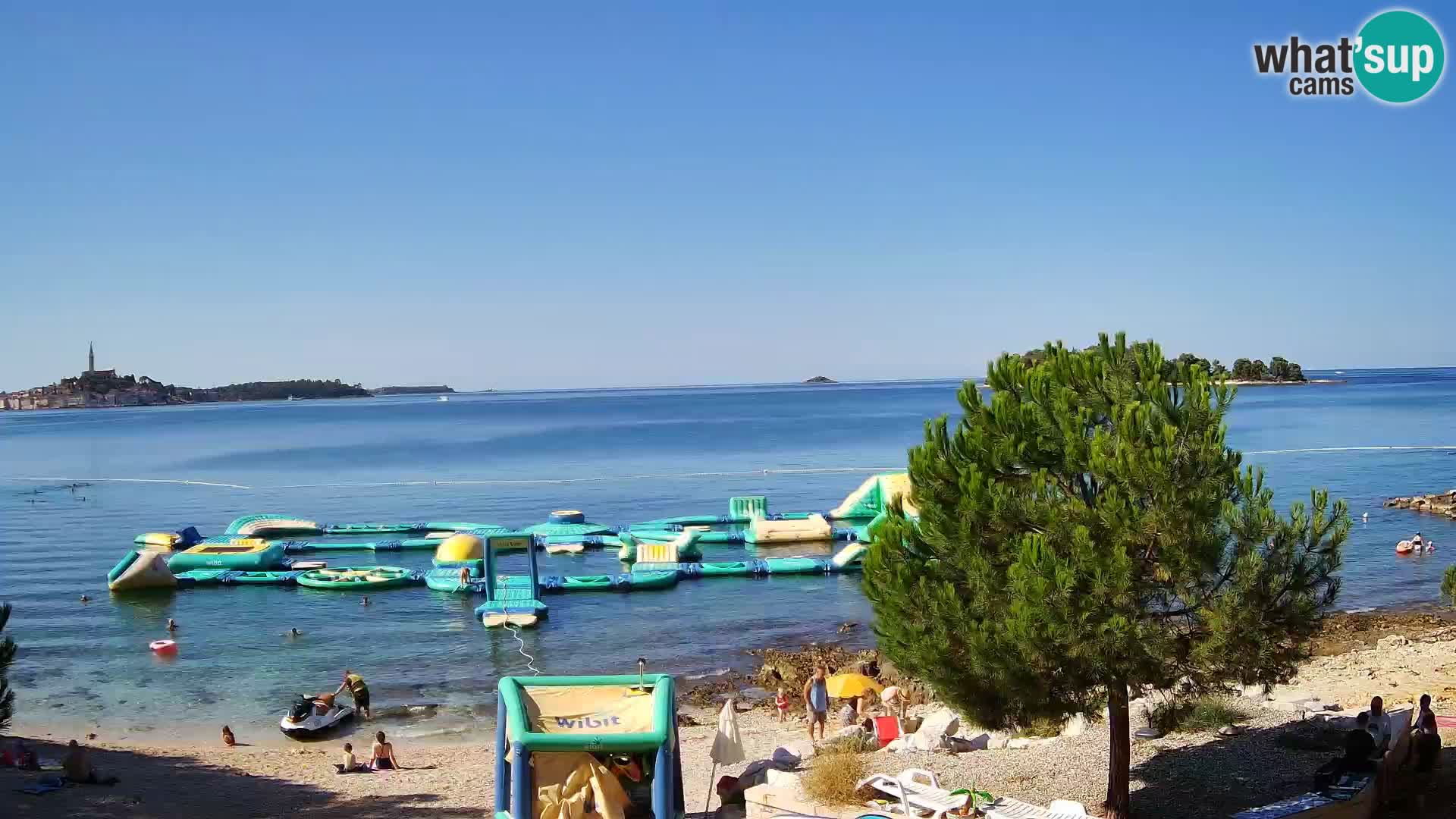 Webcam Spiaggia Borik a Rovigno – Istria