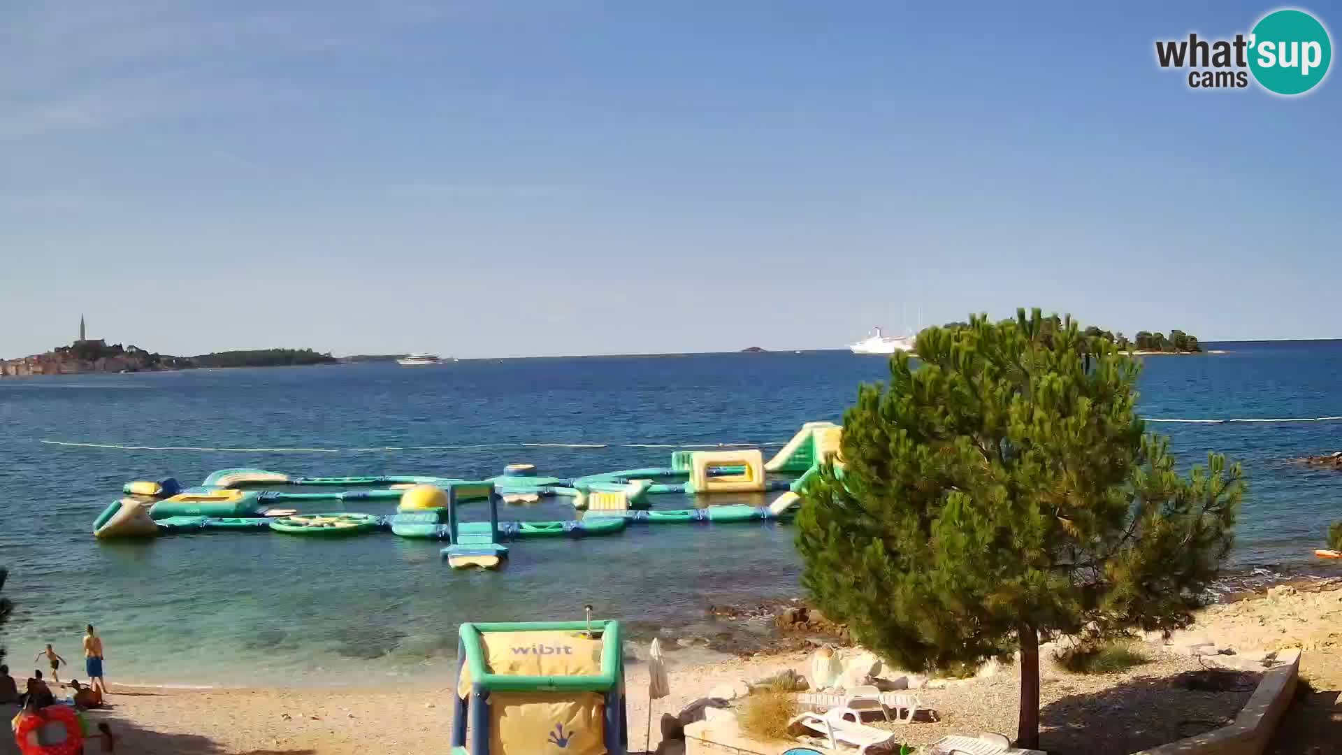 Spletna kamera plaža Borik Rovinj