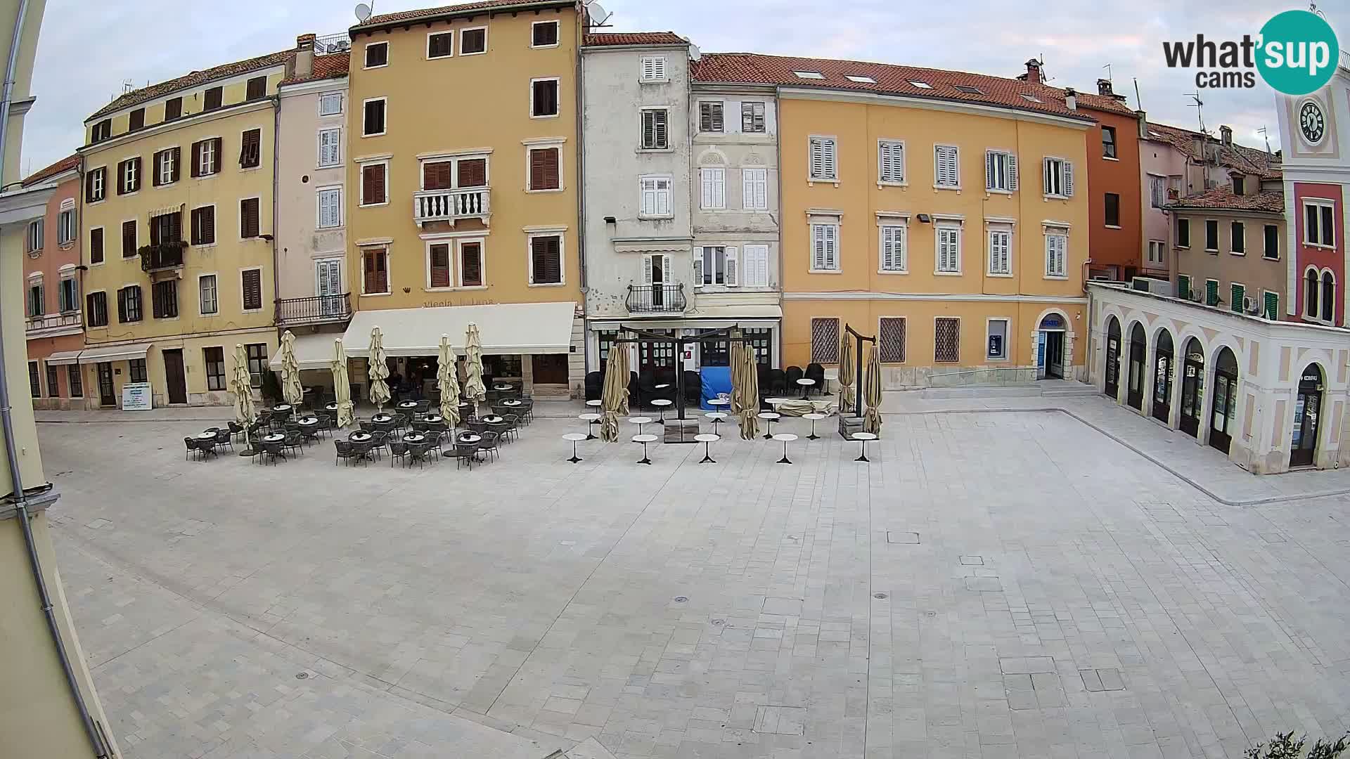 Webcam Rovinj Zentrum – Hauptplatz in Echtzeit