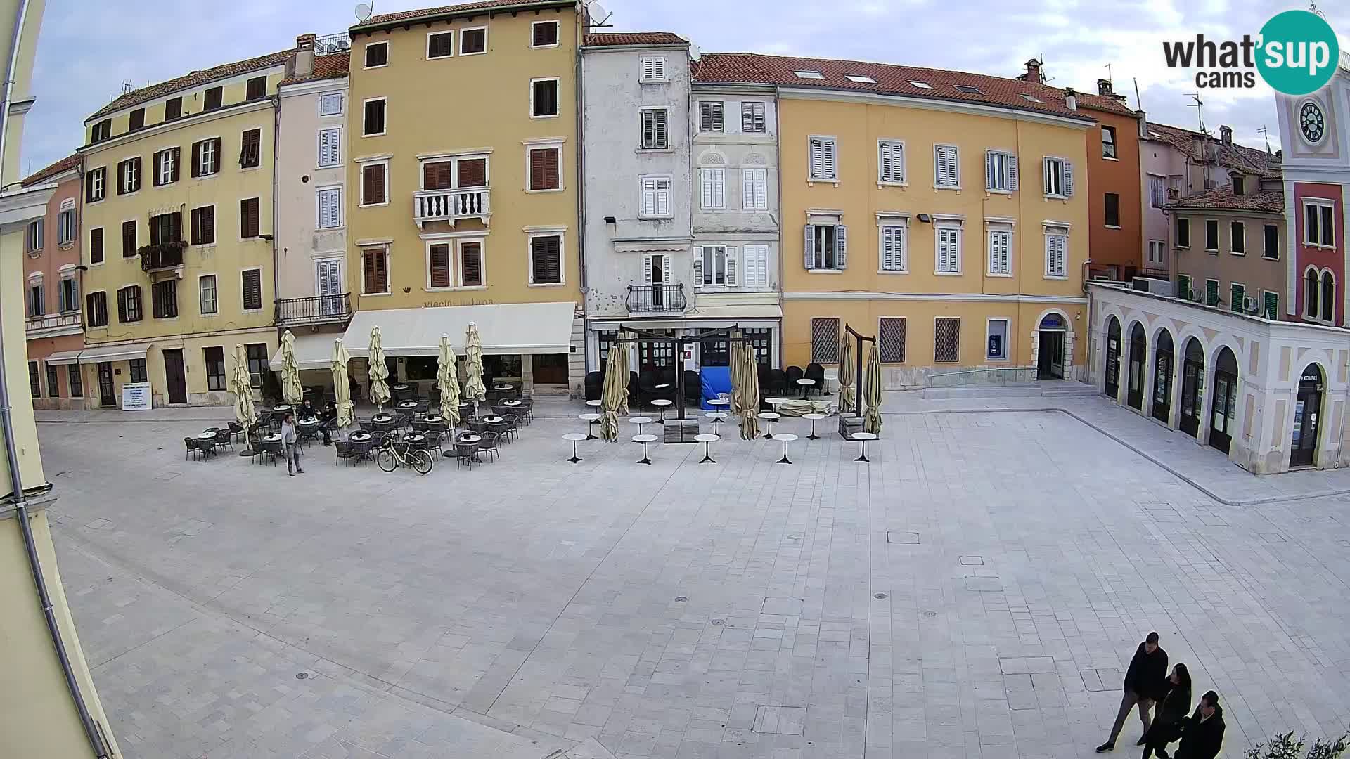 Webcam Rovinj Zentrum – Hauptplatz in Echtzeit