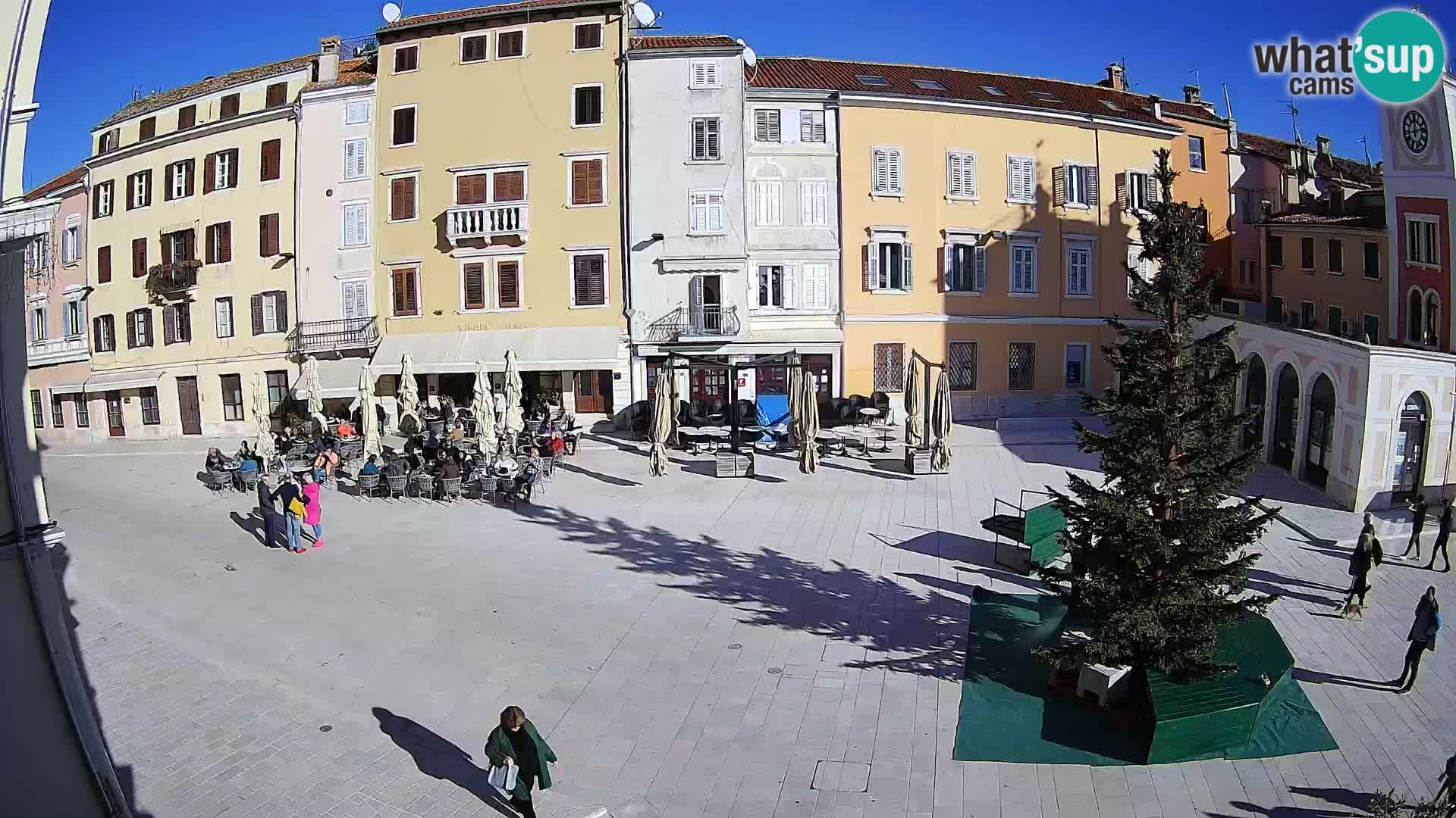 Webcam Rovinj Zentrum – Hauptplatz in Echtzeit