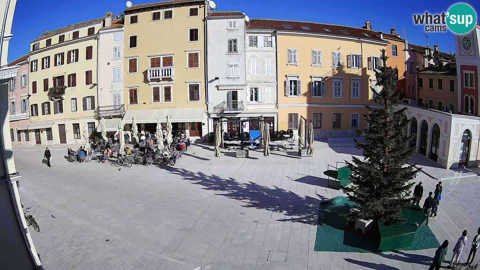 Webcam Rovinj Zentrum – Hauptplatz in Echtzeit