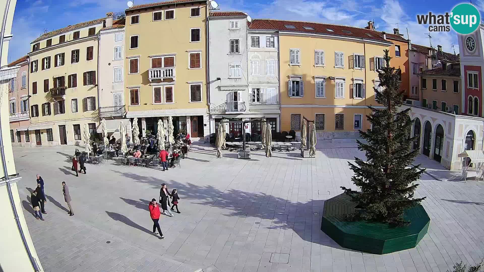 Webcam Rovinj Zentrum – Hauptplatz in Echtzeit