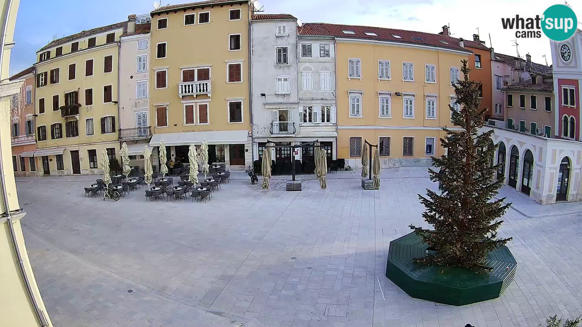 Webcam Rovinj Zentrum – Hauptplatz in Echtzeit