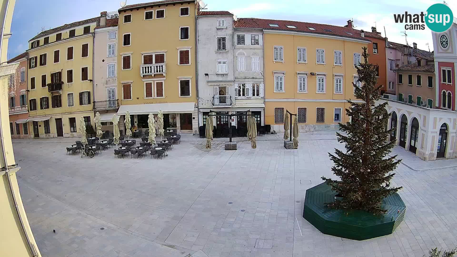 Webcam Rovinj Zentrum – Hauptplatz in Echtzeit