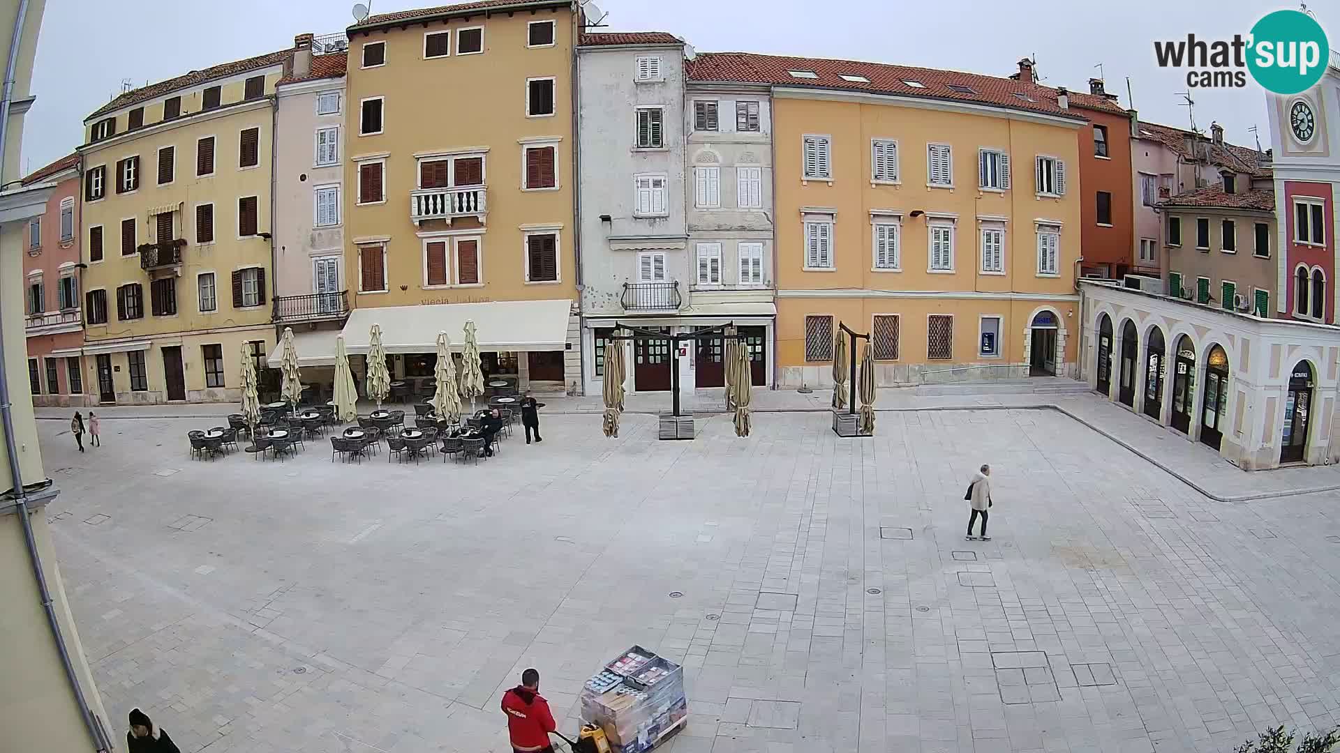 Webcam Rovinj Zentrum – Hauptplatz in Echtzeit