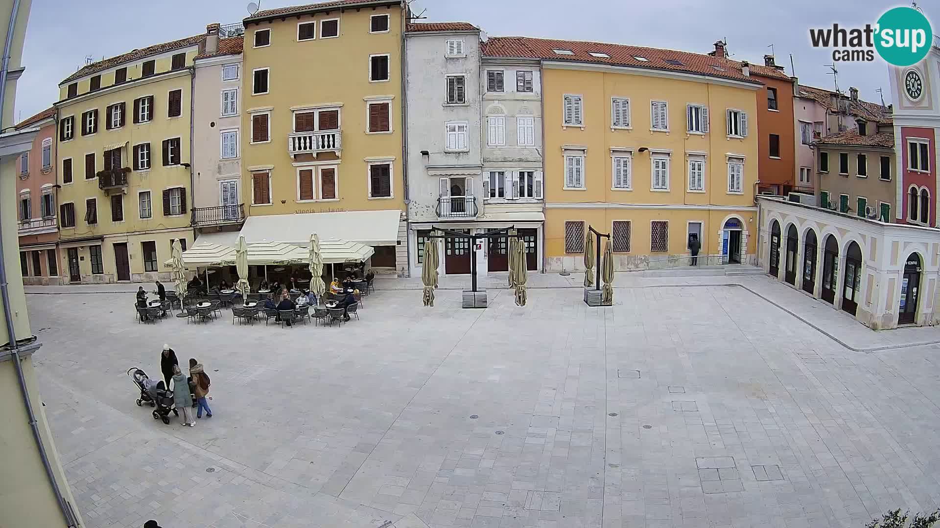 Webcam Rovinj Zentrum – Hauptplatz in Echtzeit