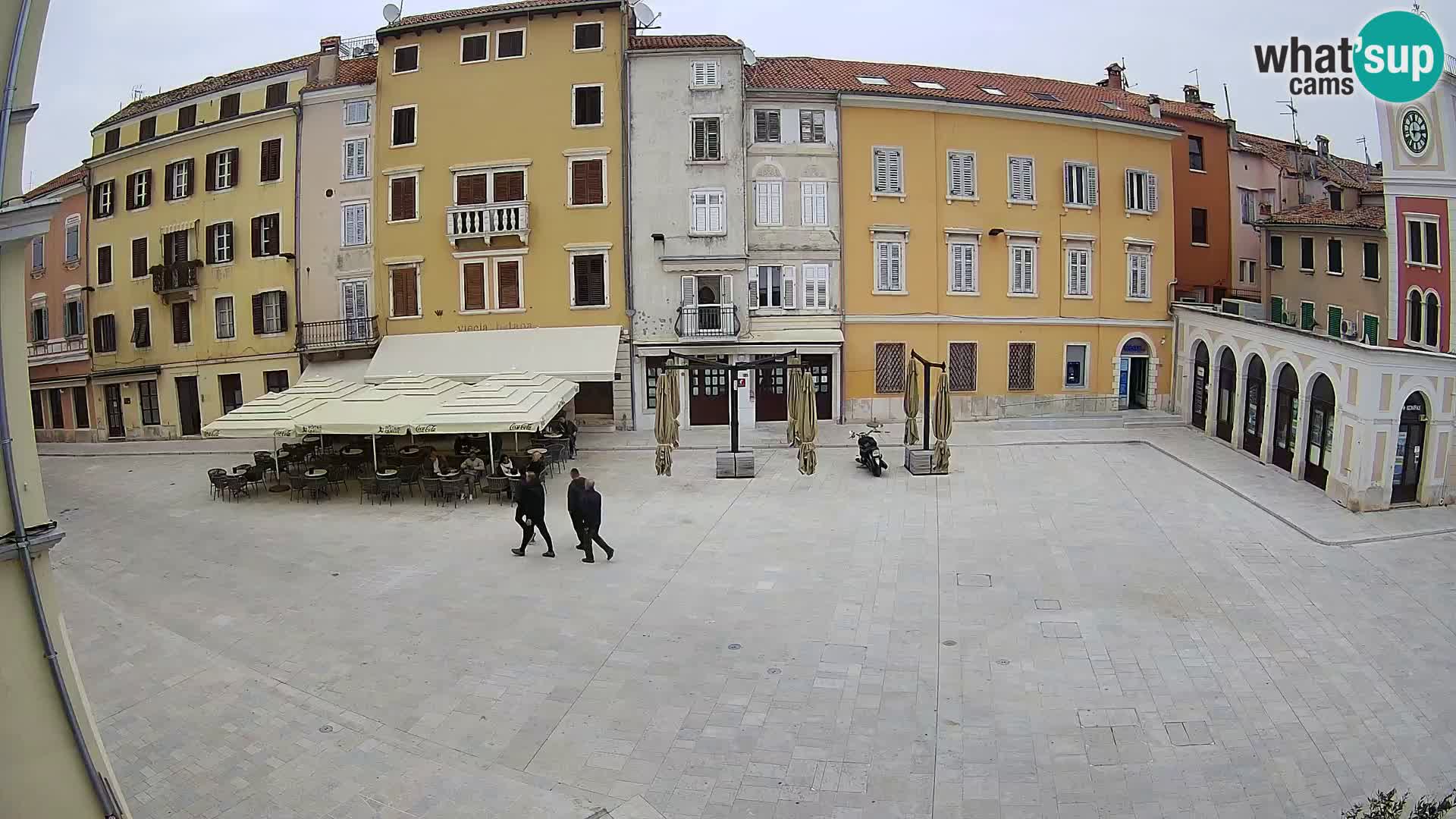 Webcam Rovinj Zentrum – Hauptplatz in Echtzeit