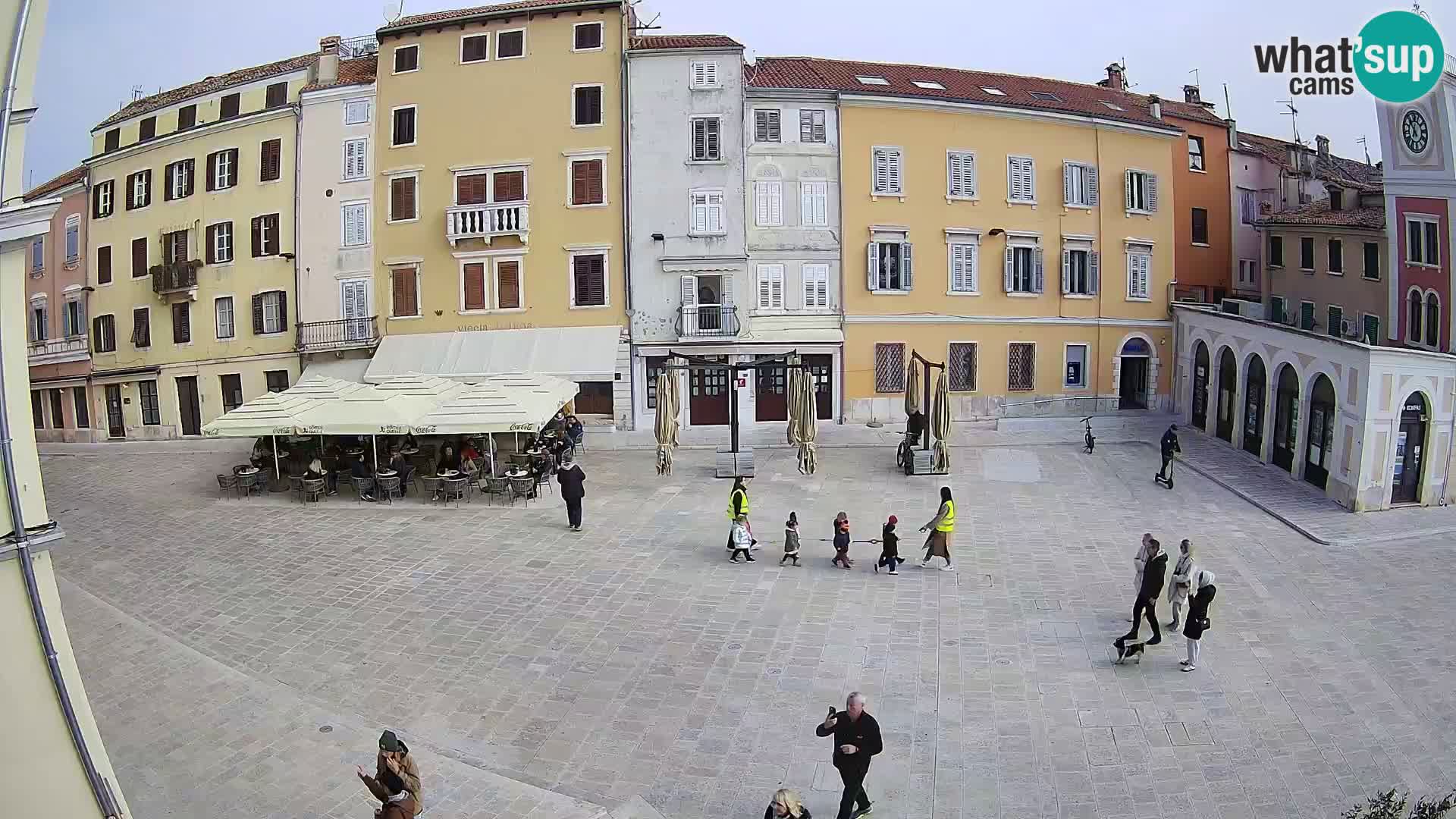 Webcam Rovinj Zentrum – Hauptplatz in Echtzeit