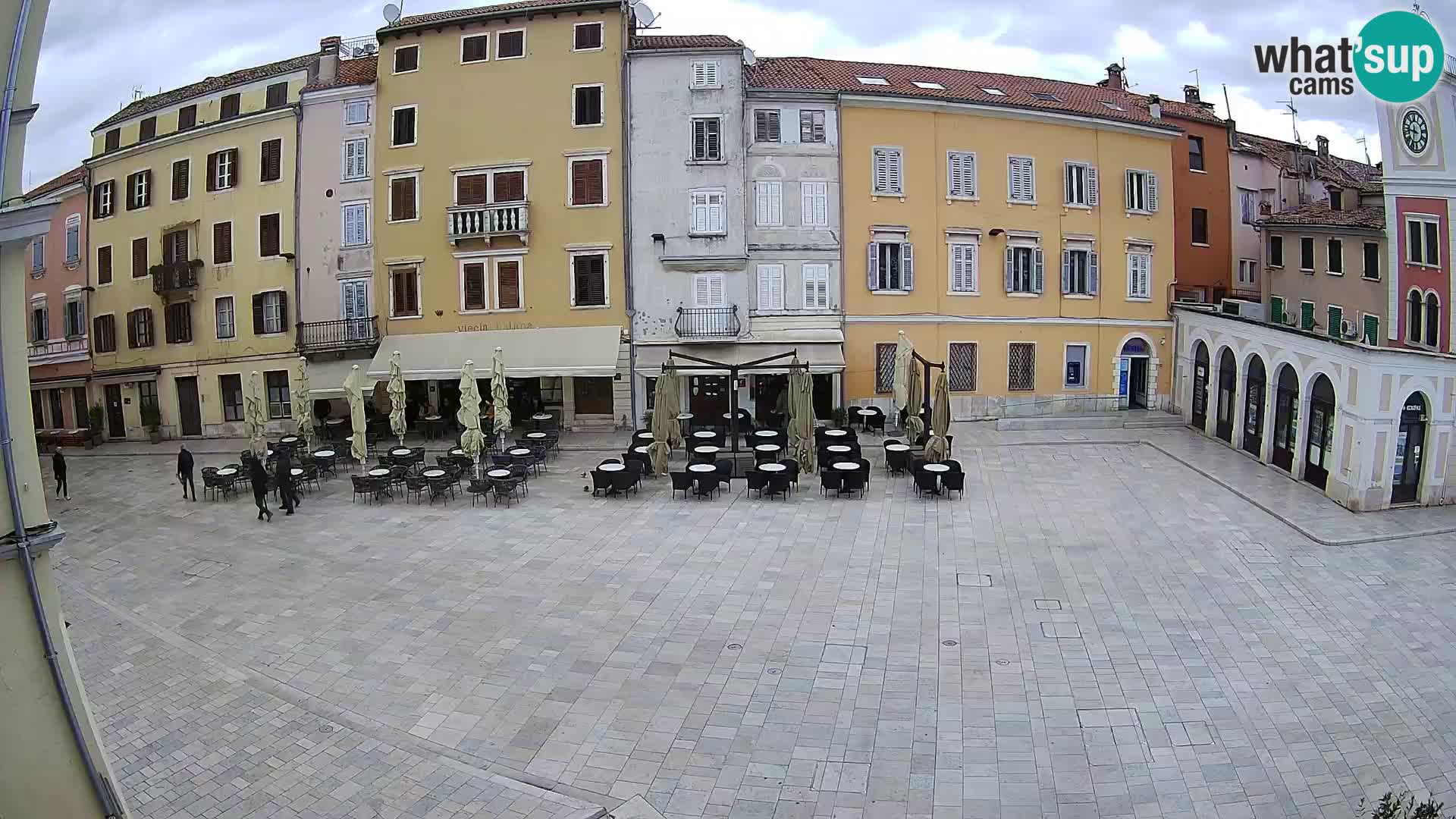 Webcam Rovinj Zentrum – Hauptplatz in Echtzeit