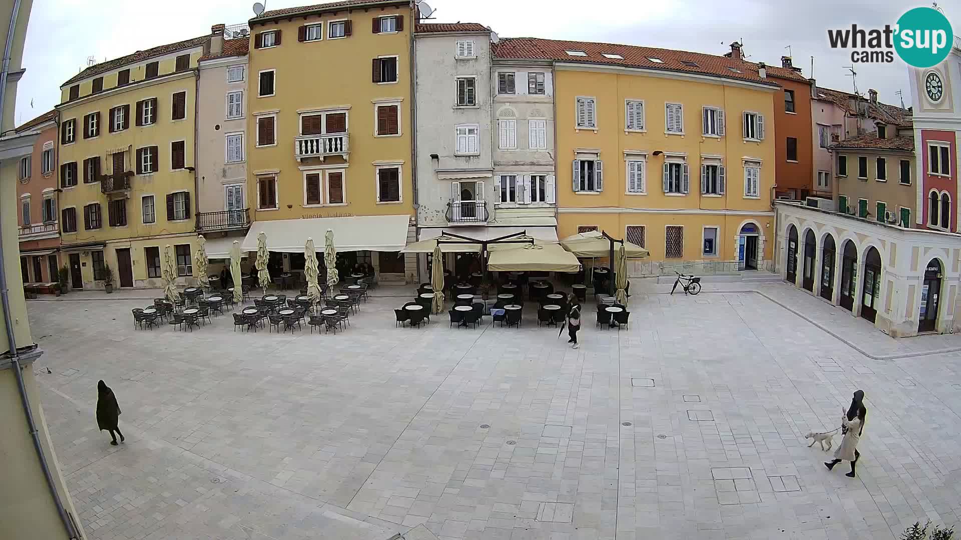 Webcam Rovinj Zentrum – Hauptplatz in Echtzeit