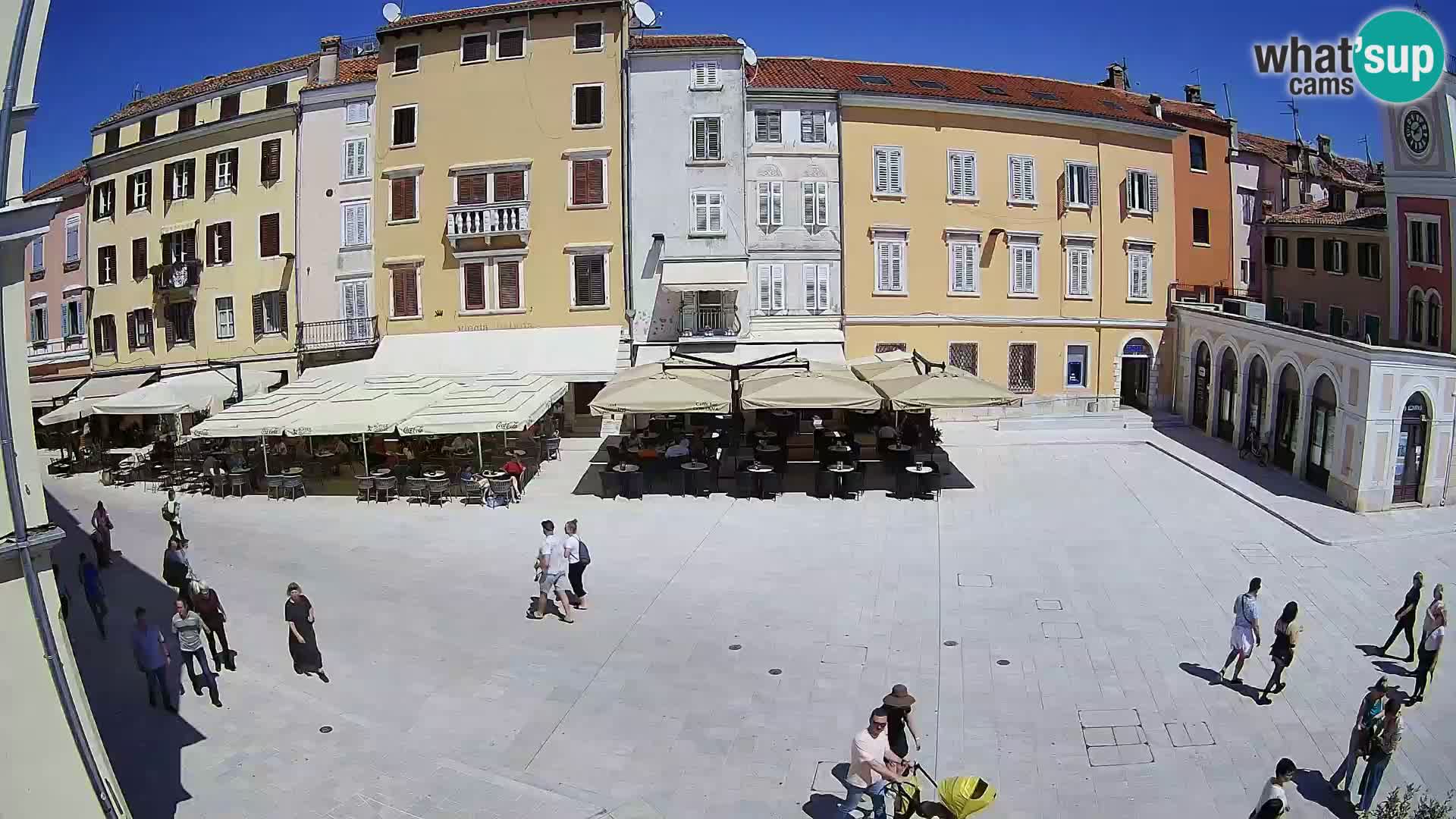 Webcam Rovinj Zentrum – Hauptplatz in Echtzeit